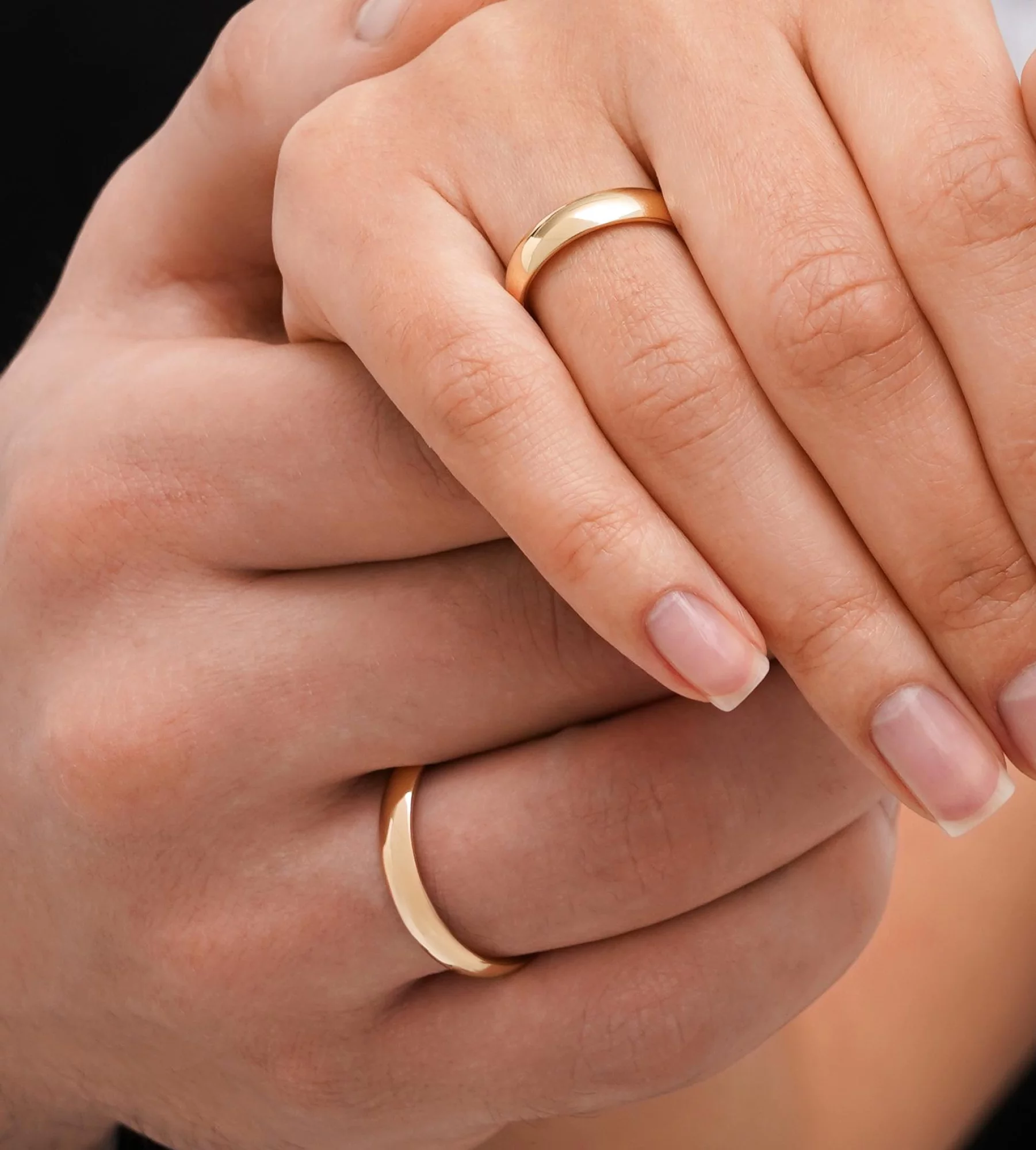 Обручальное классическое кольцо комфорт из красного золота - 1348612 – изображение 2