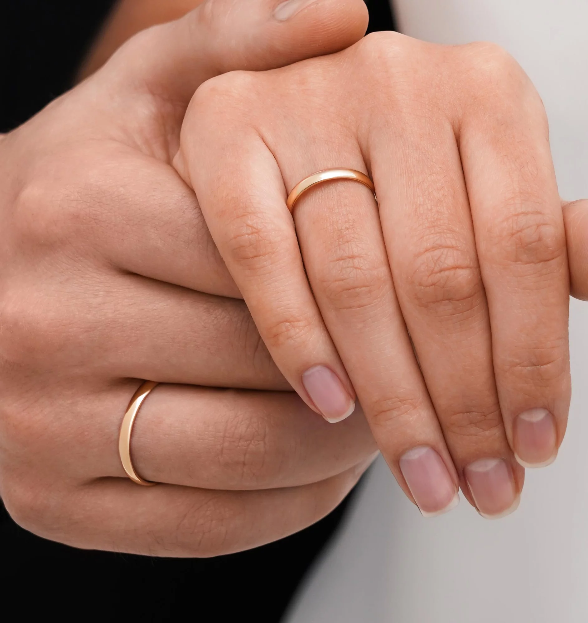 Обручальное кольцо классическое из красного золота - 1278218 – изображение 2