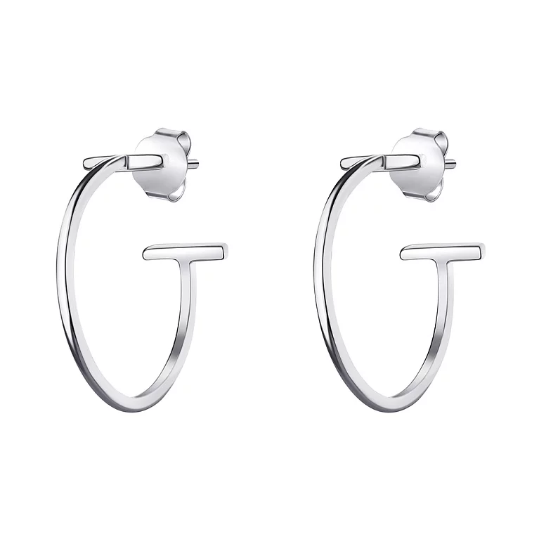 Срібні сережки-гвоздики. Артикул 7518/С2/2015: ціна, відгуки, фото – купити в інтернет-магазині AURUM