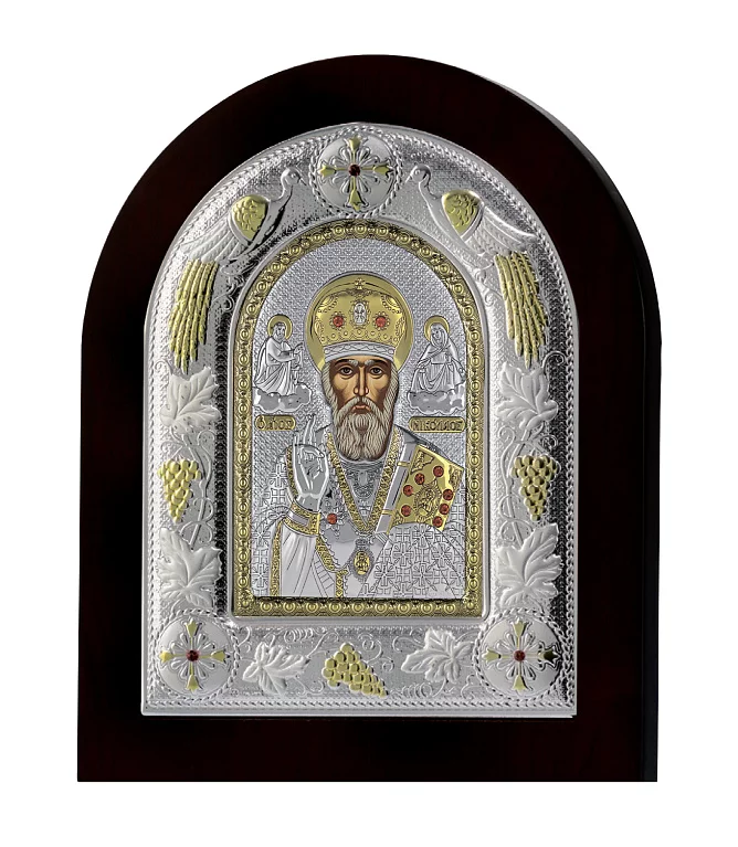 Ікона Святий "Миколай Чудотворець" 12x14. Артикул MA/E3108DX: ціна, відгуки, фото – купити в інтернет-магазині AURUM