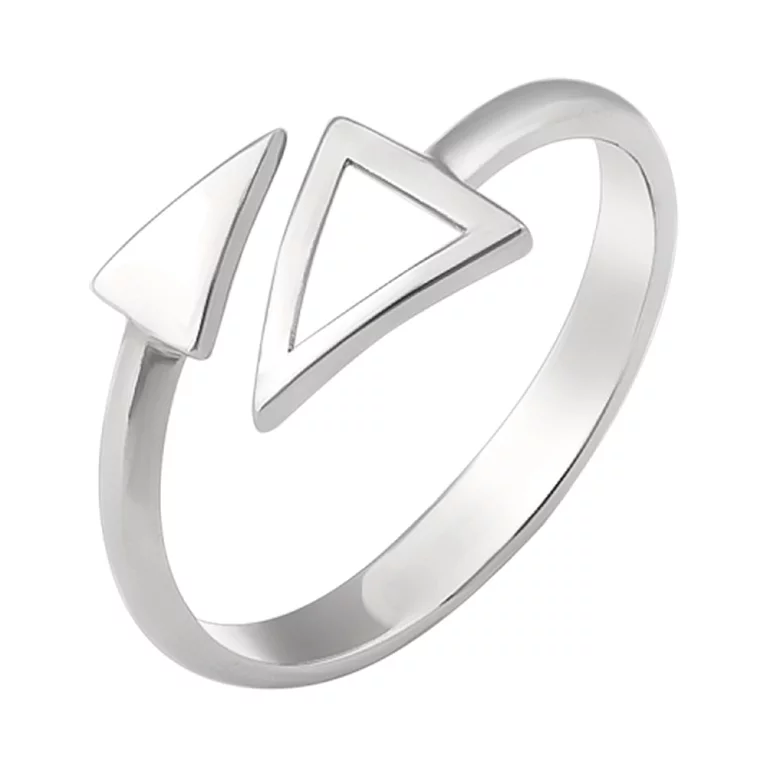 Кольцо из серебра "Треугольники". Артикул 7501/ВС-184р: цена, отзывы, фото – купить в интернет-магазине AURUM