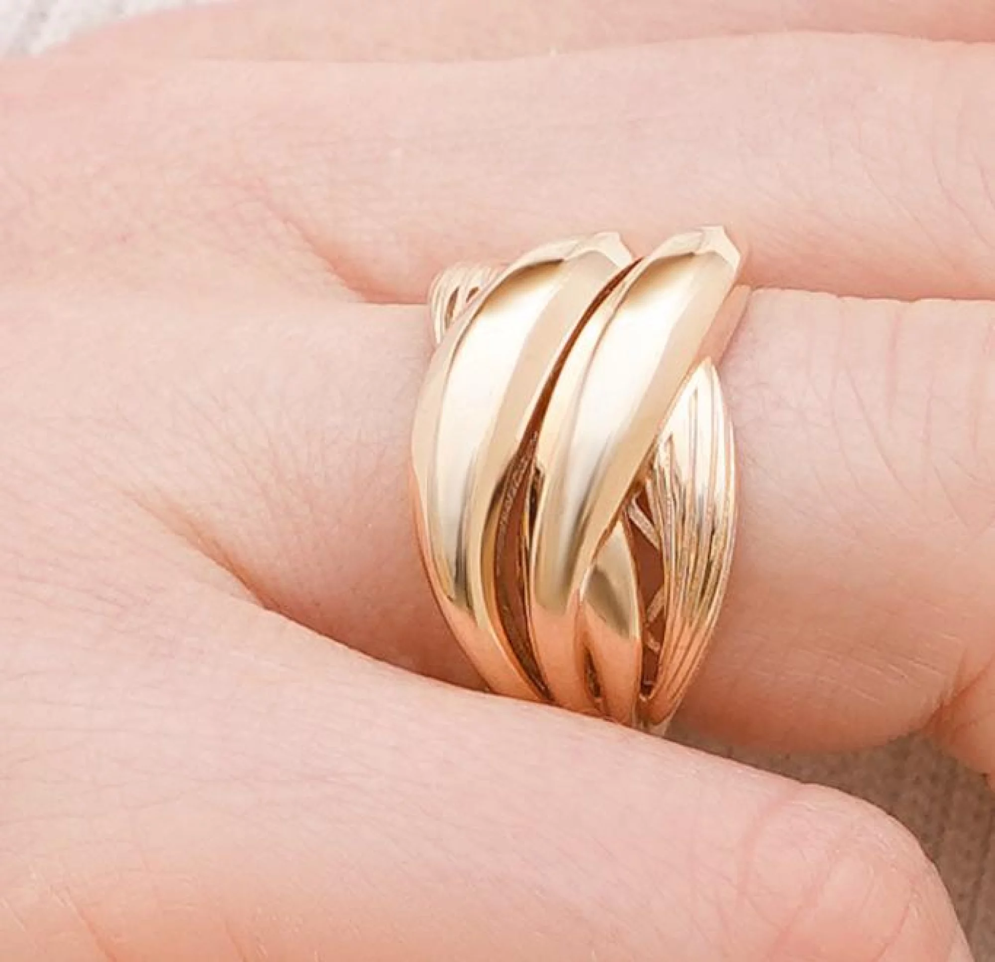 Массивное кольцо из красного золота - 1737228 – изображение 2