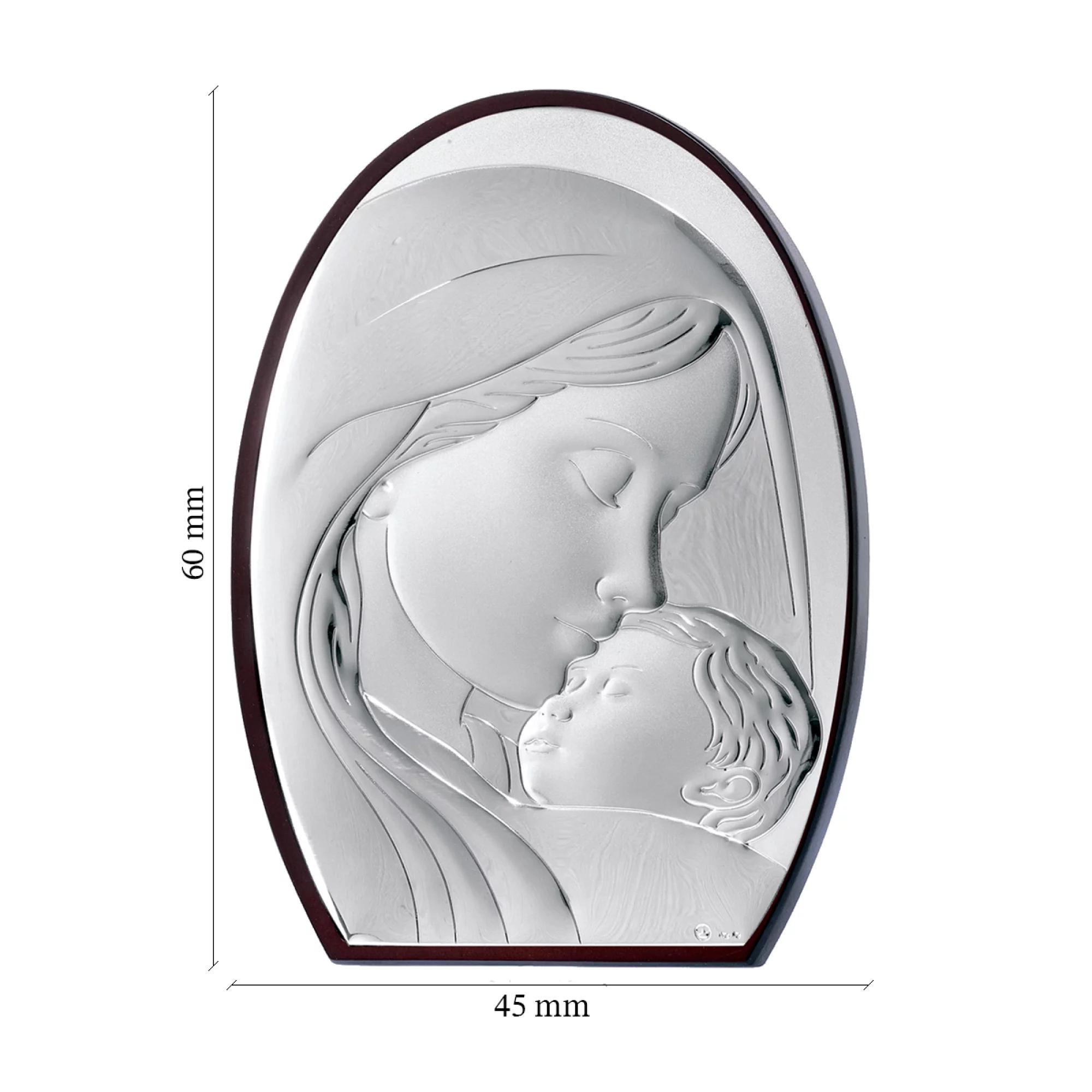 Икона "Богородица с младенцем" 4,5x6 мм - 414494 – изображение 2