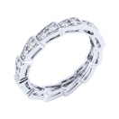 Серебряное кольцо "Змея" с фианитами  - 2262566