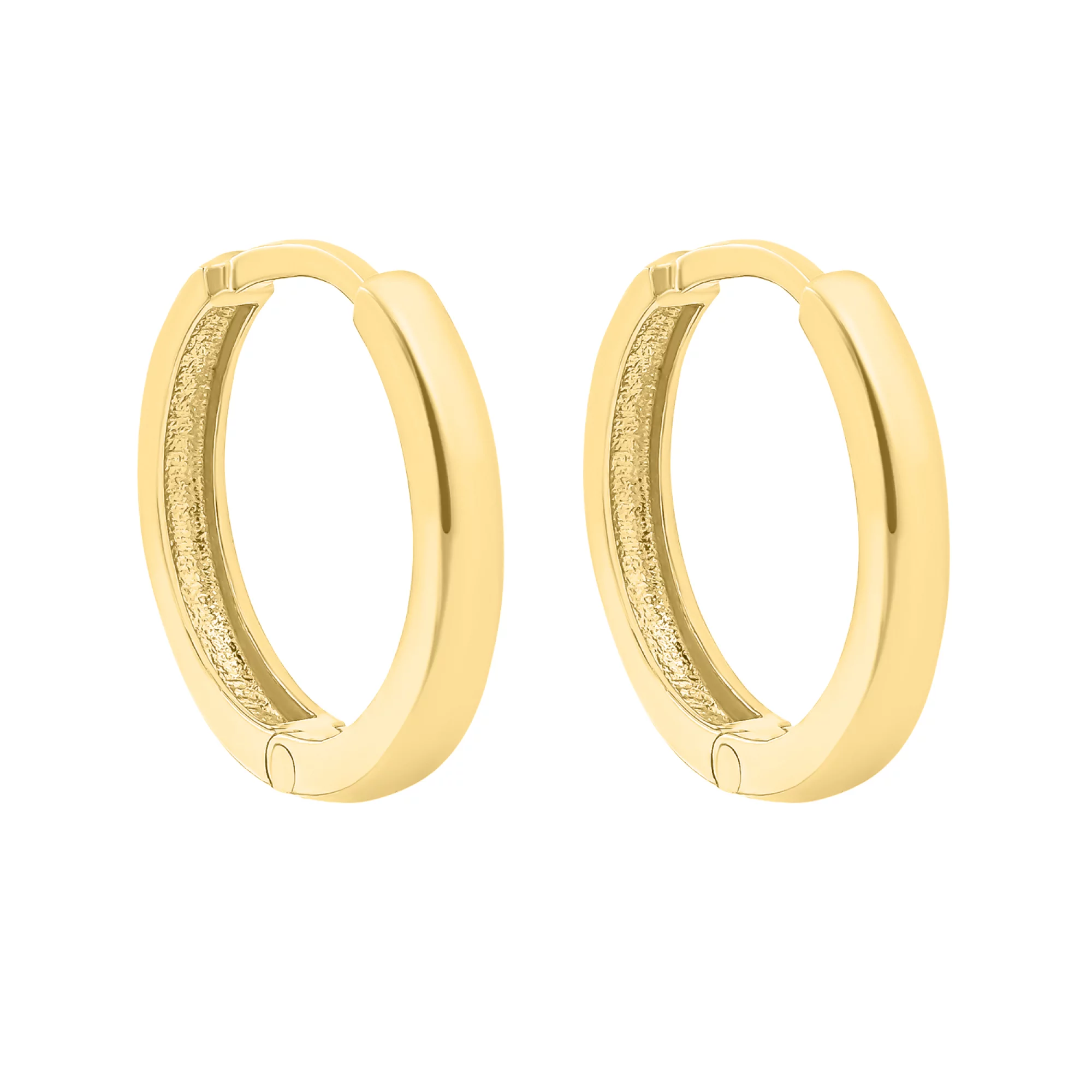 Серьги-кольца в желтом золоте - 1653227 – изображение 1