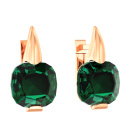 Серьги из красного золота с кварцем - 1500948