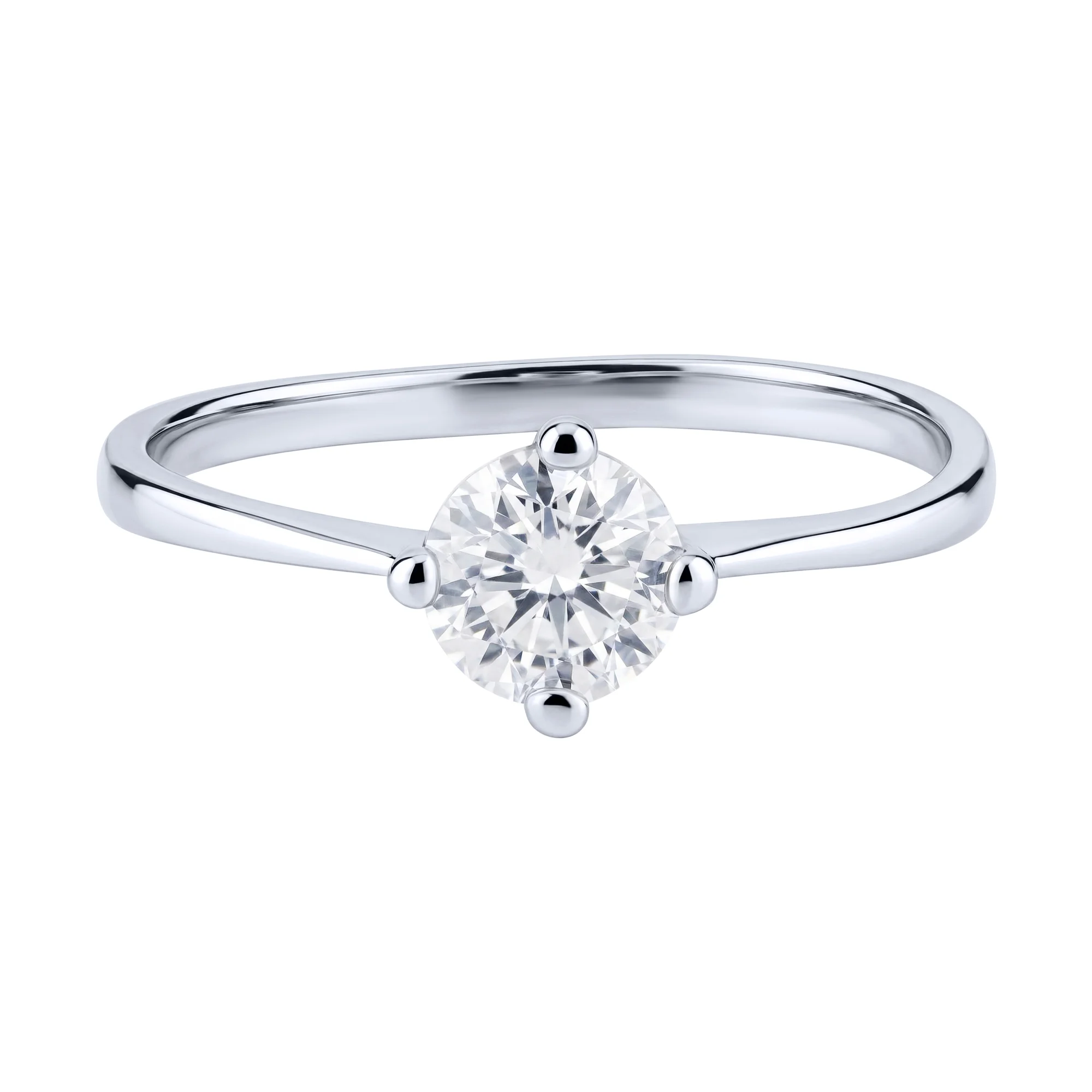 Серебряное кольцо с фианитом - 2159234 - 2