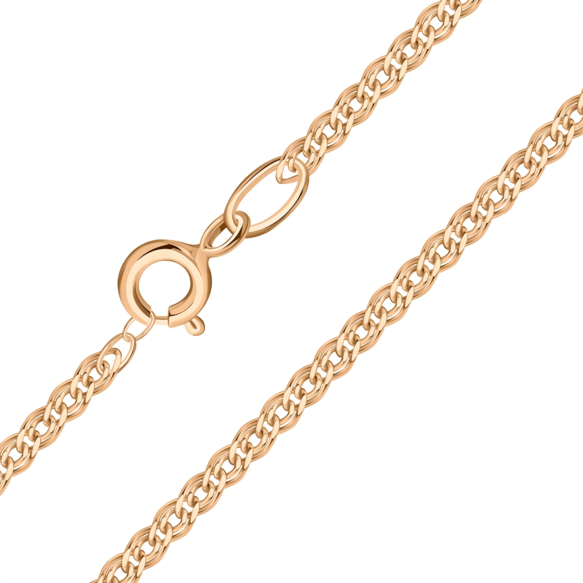 Золотая цепочка с плетением мона лиза - 649066 – изображение 1