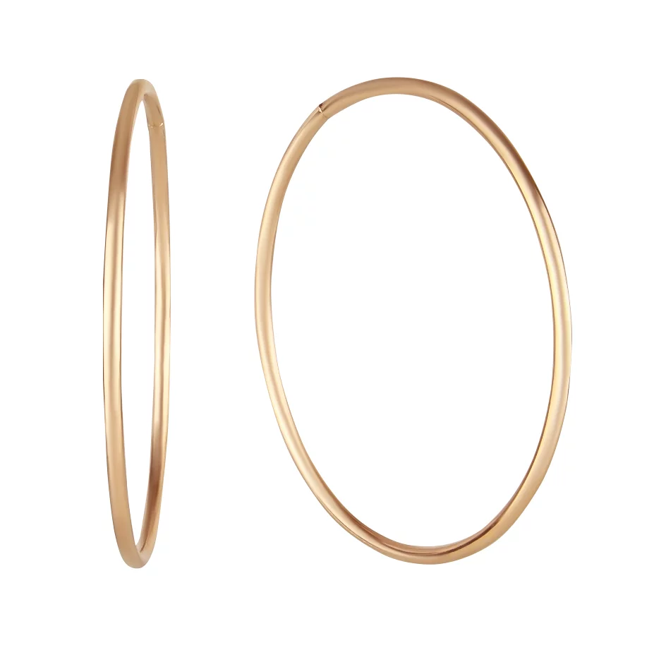 Золотые серьги-кольца. Артикул 460003: цена, отзывы, фото – купить в интернет-магазине AURUM