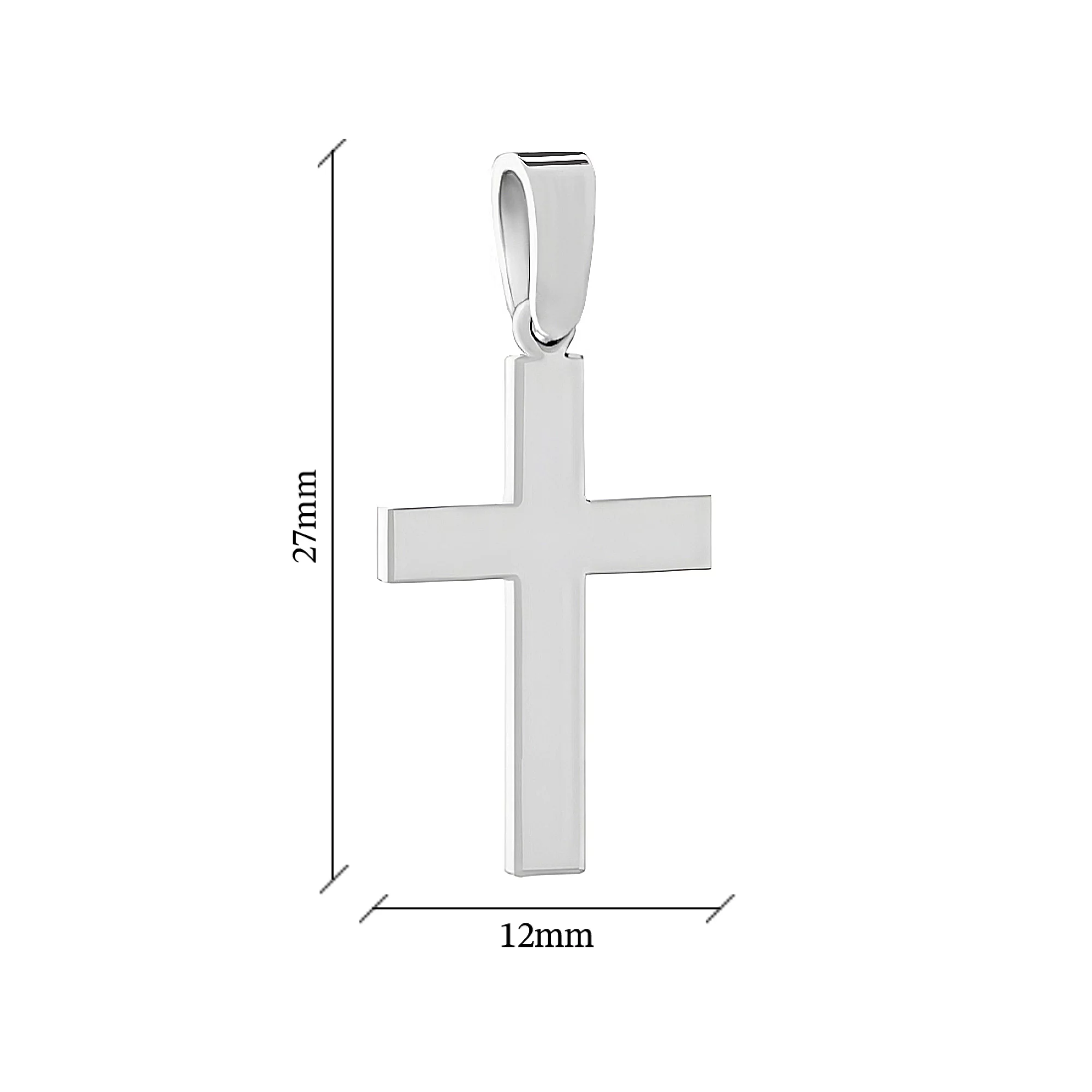 Хрестик срібний - 1544897 – зображення 2