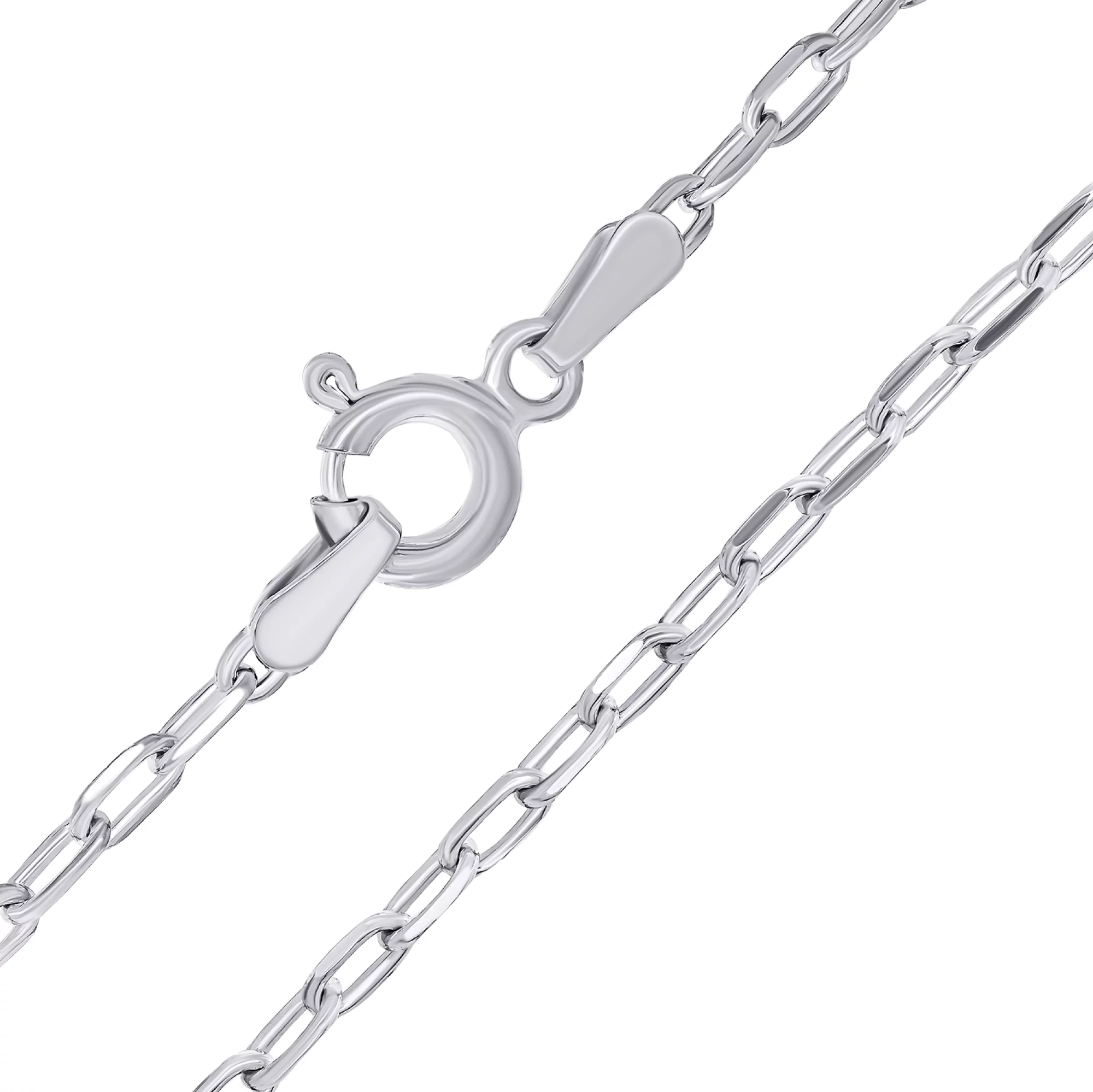 Ланцюжок срібний з родіюванням якірне плетіння - 1548247 – зображення 1