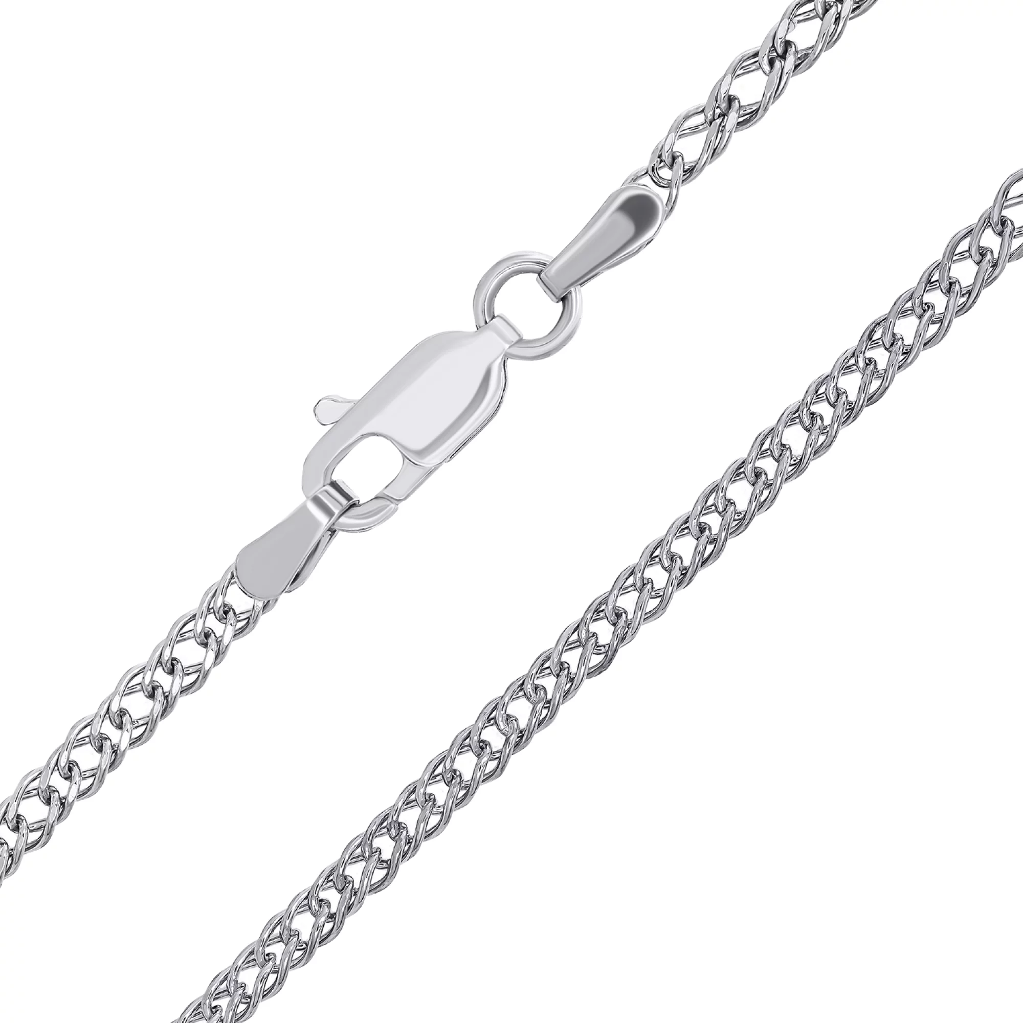 Серебряная цепочка плетение рембо - 1548244 – изображение 1