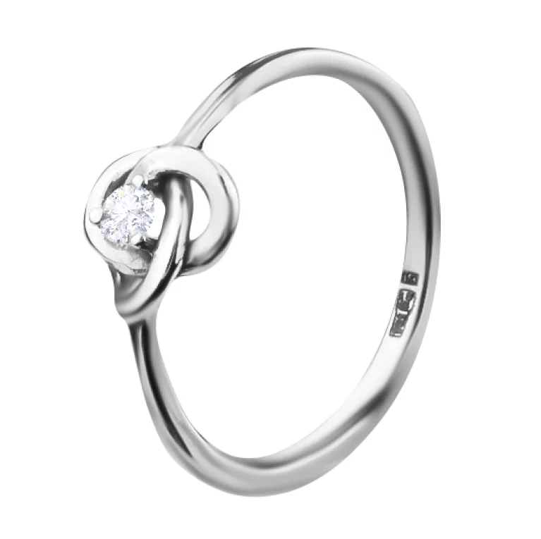 Золотое кольцо с бриллиантом. Артикул 11453/1б: цена, отзывы, фото – купить в интернет-магазине AURUM