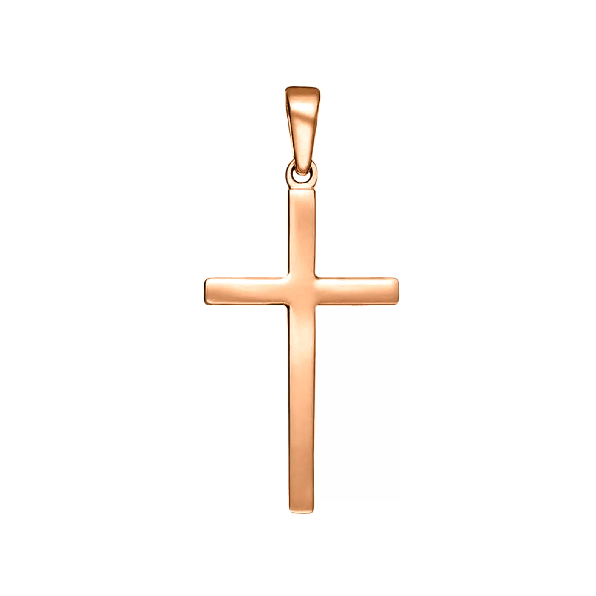 Крестик из красного золота - 401717 – изображение 1
