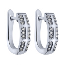 Серьги из серебра с фианитами - 1786564