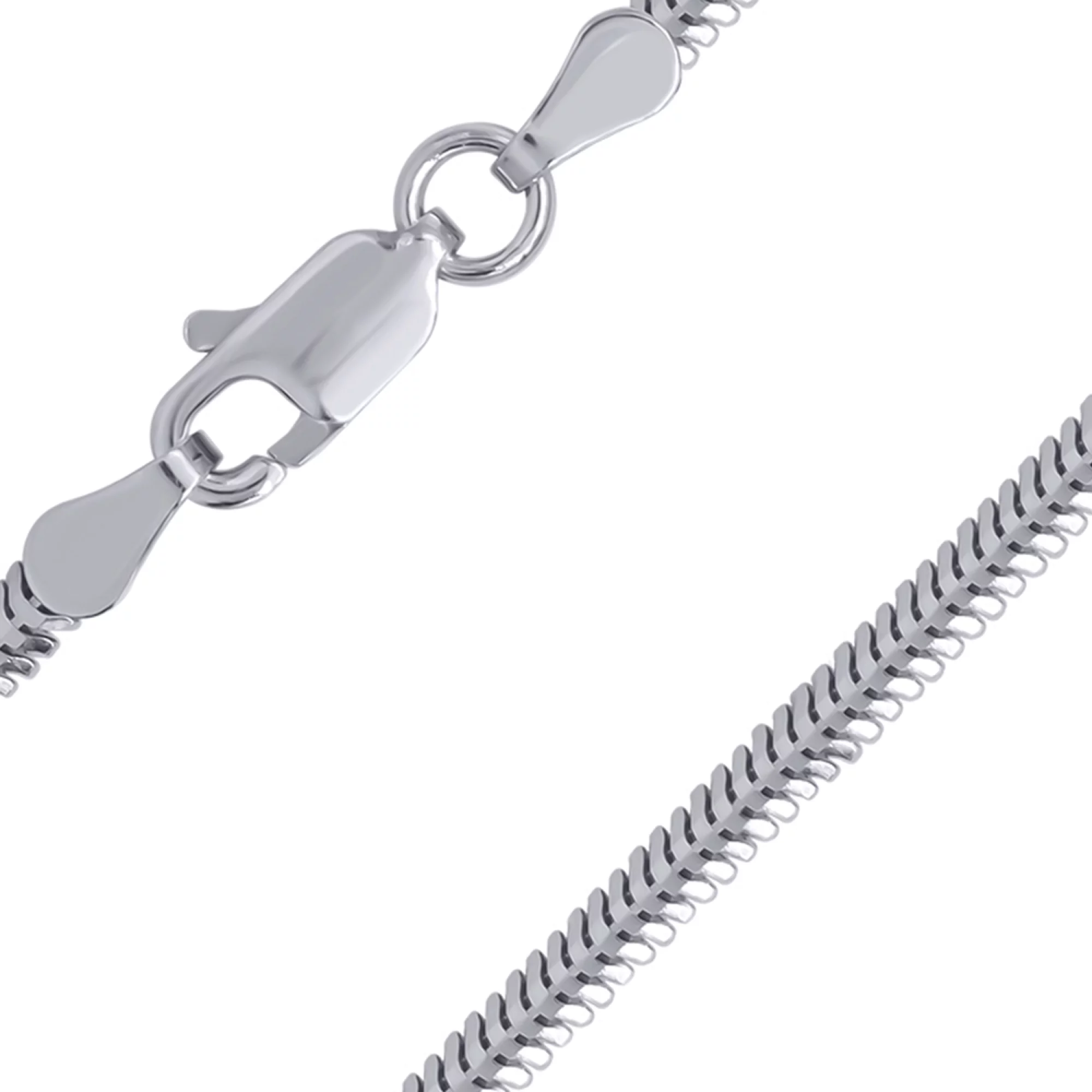 Серебряная цепочка плетение снейк - 817529 – изображение 1