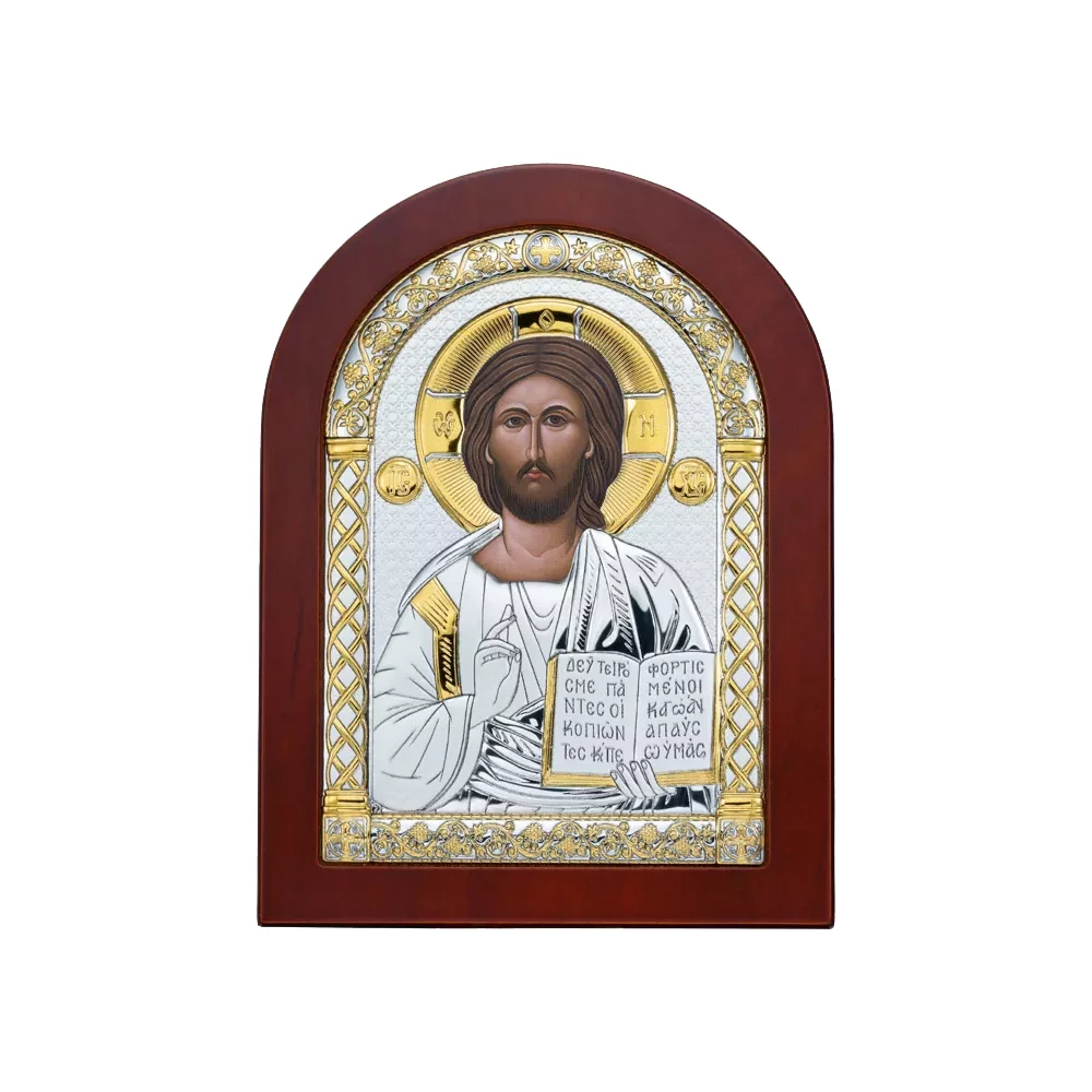 Икона из серебра " Иисус Христос" 148х195 мм. Артикул A-4/001G/K: цена, отзывы, фото – купить в интернет-магазине AURUM