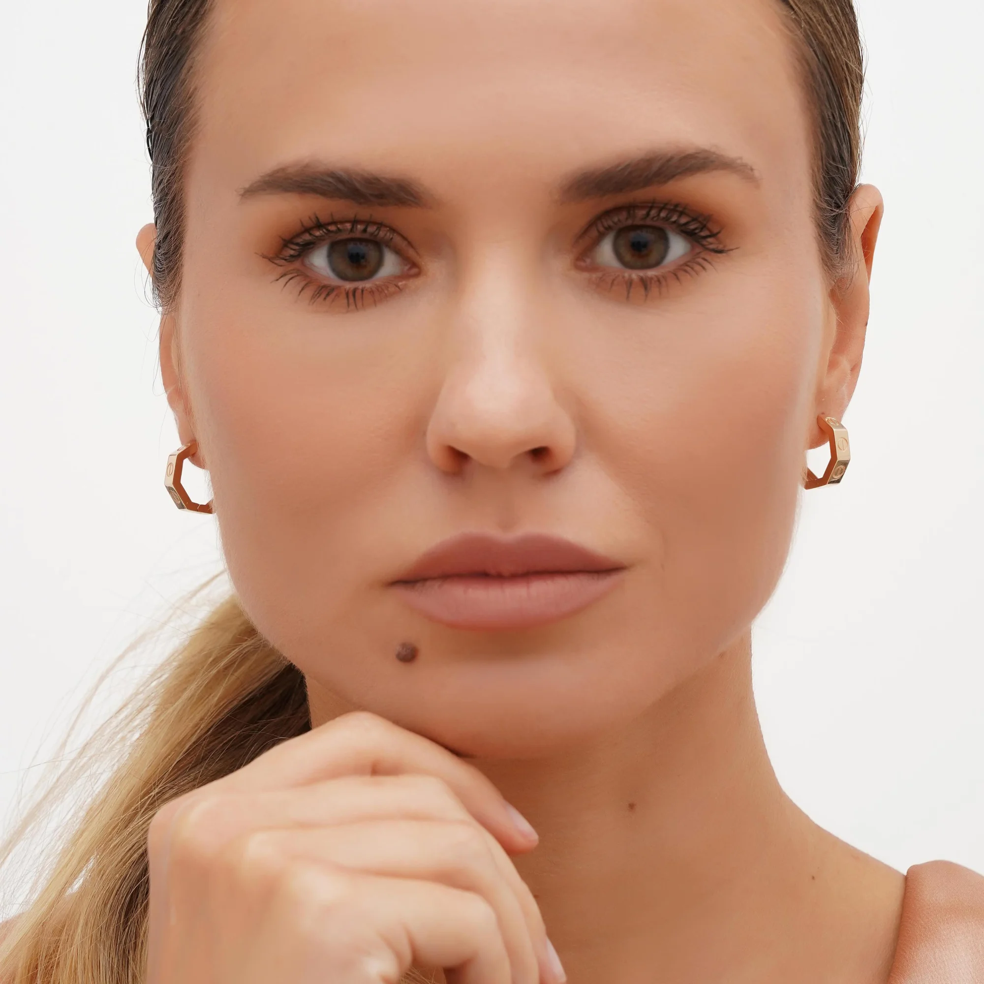 Серьги-кольца в красном золоте  - 1736569 - 3