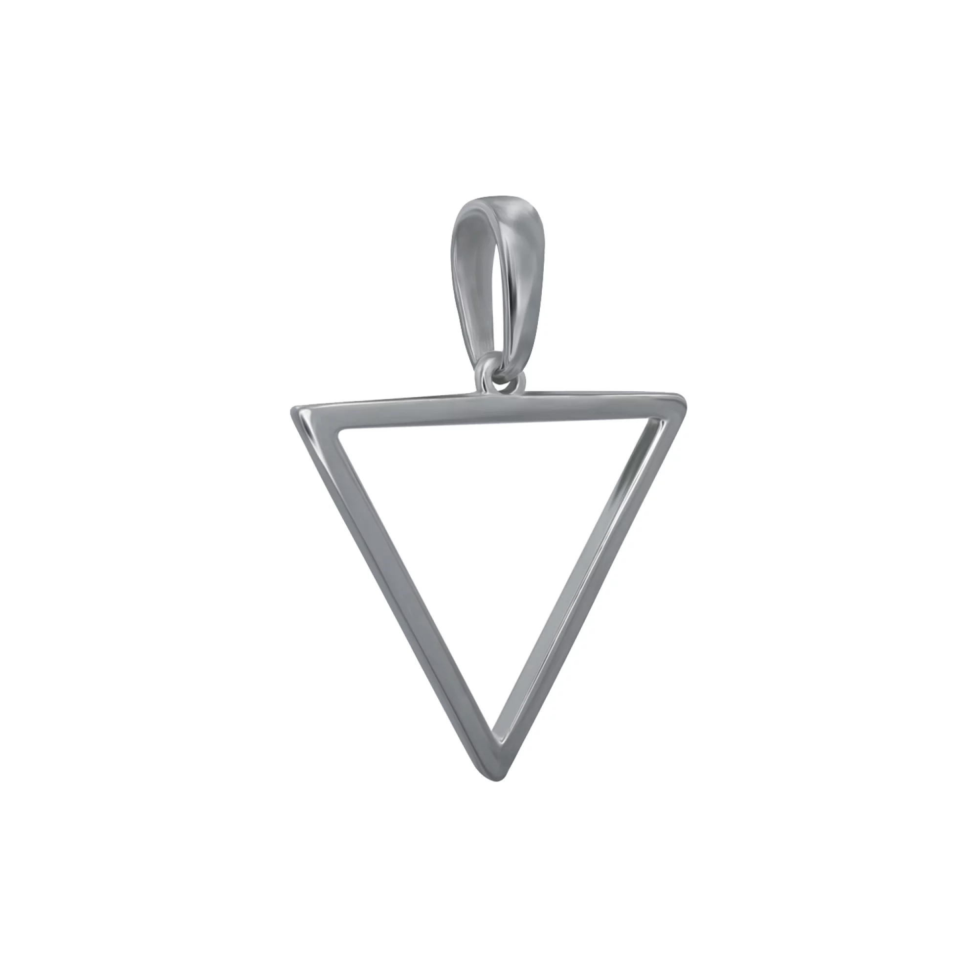 Подвеска серебряная Треугольник - 907520 – изображение 1