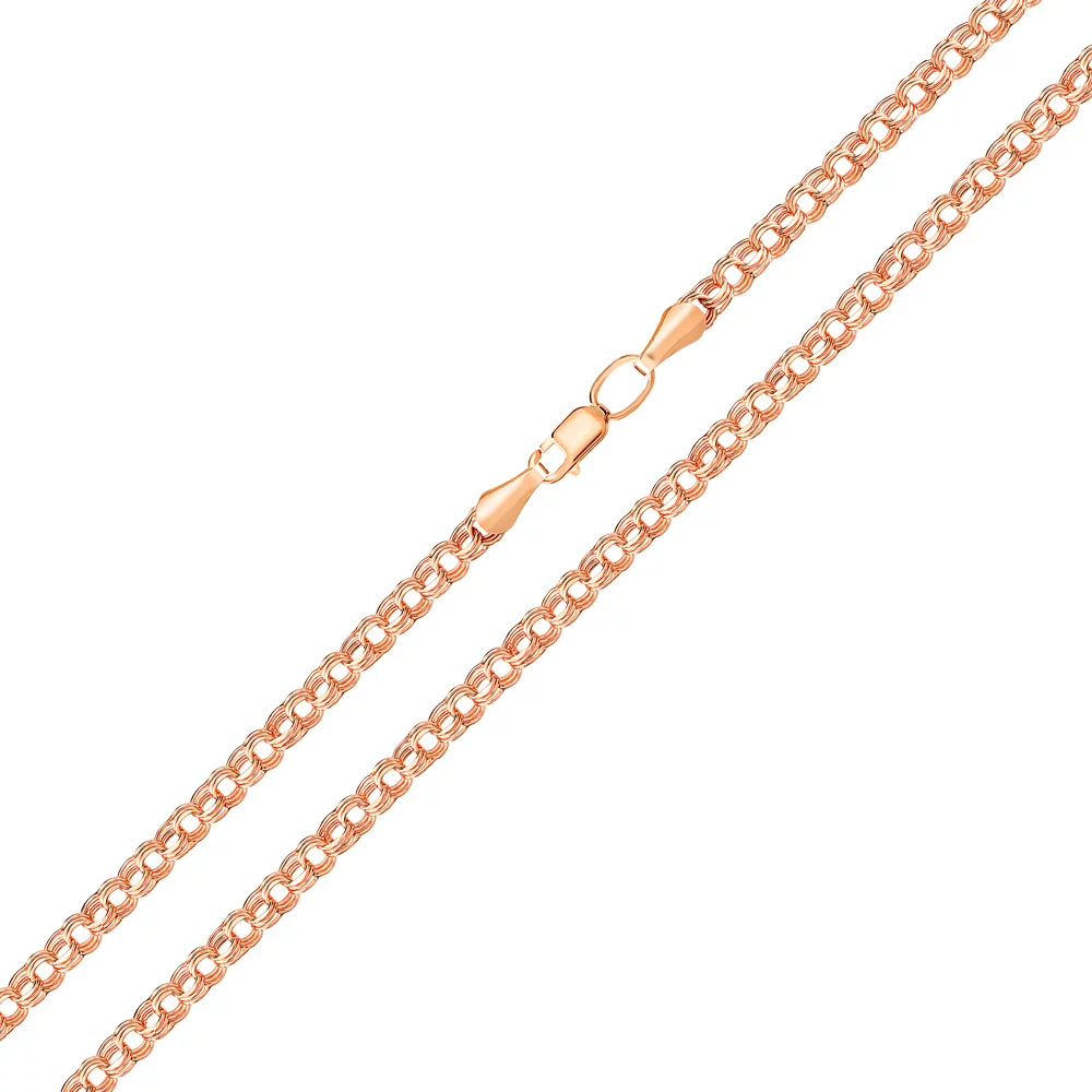 Цепочка из красного золота плетение Бисмарк. Артикул 300405: цена, отзывы, фото – купить в интернет-магазине AURUM