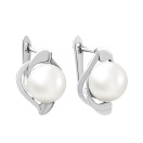 Серьги из серебра с жемчугом - 1525059