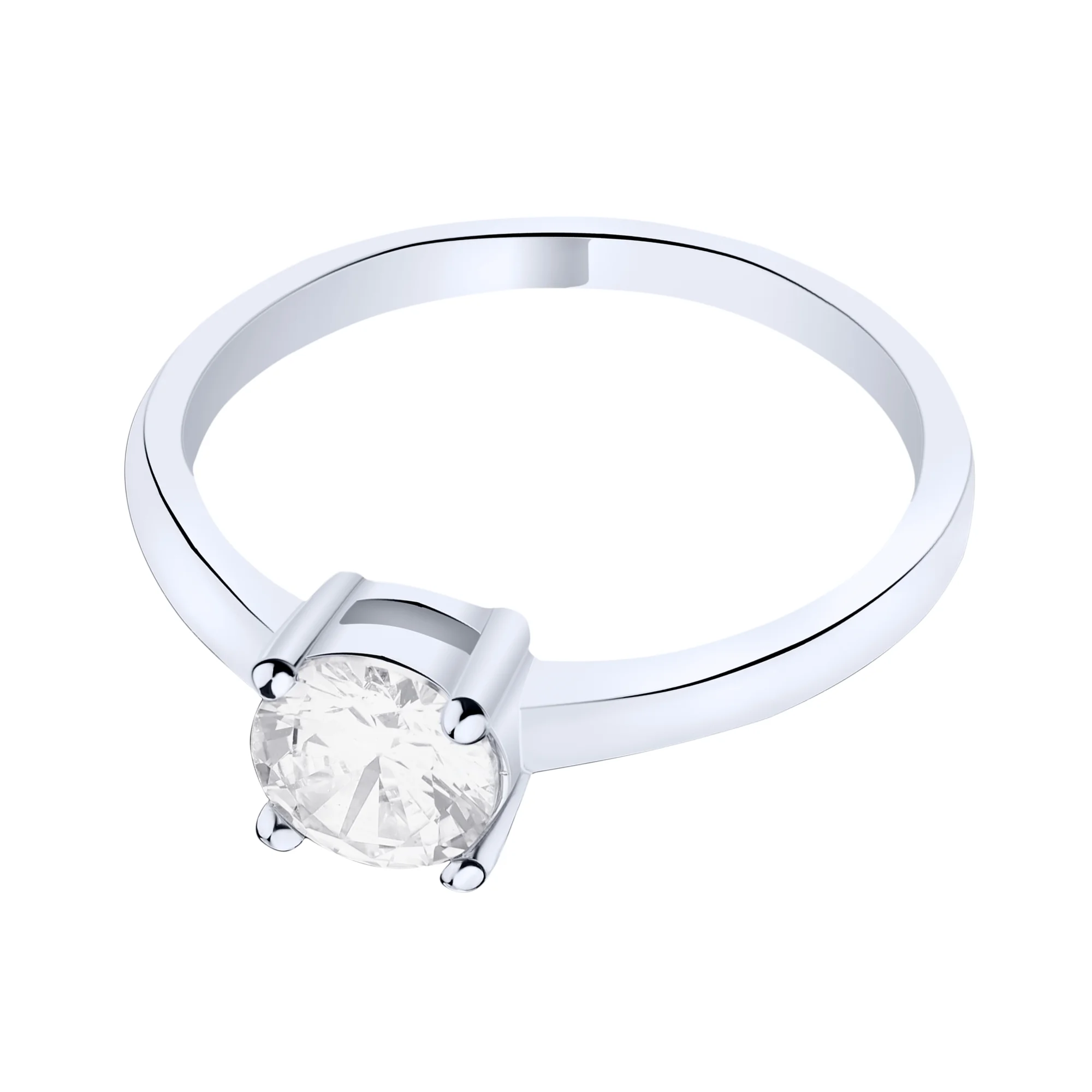Серебряное кольцо с фианитом - 2210969 - 2