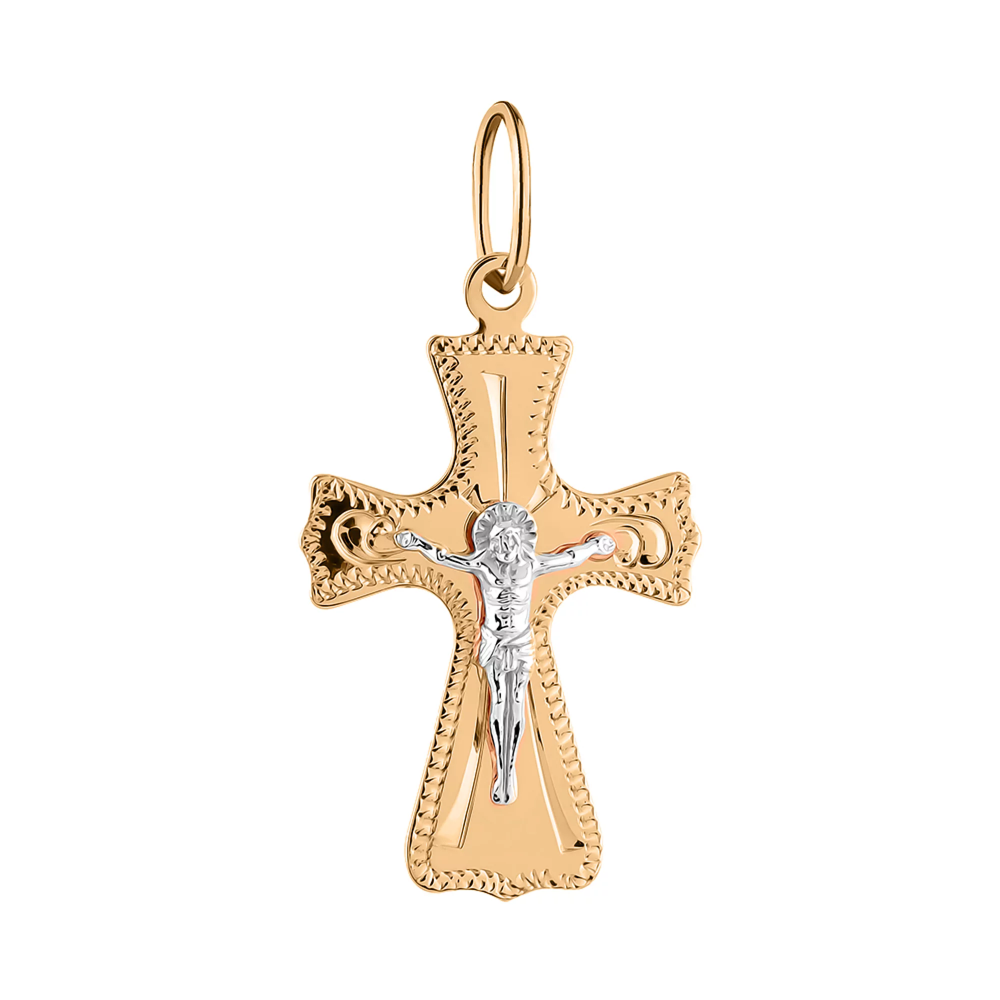 Золотий натільний хрестик - 1619031 – зображення 1