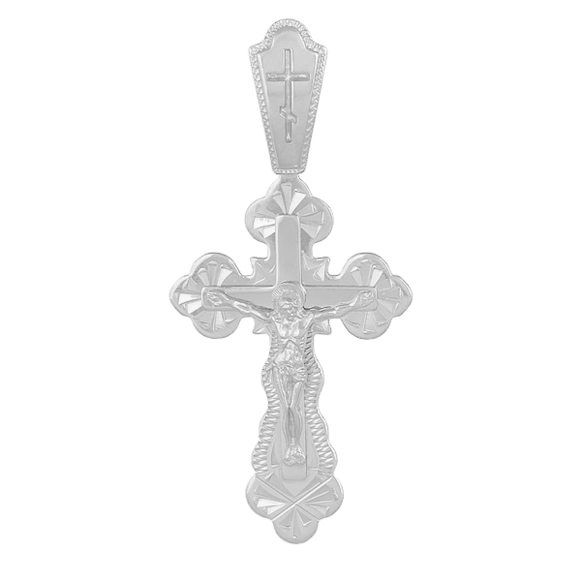 Серебряный крестик - 383589 - 1