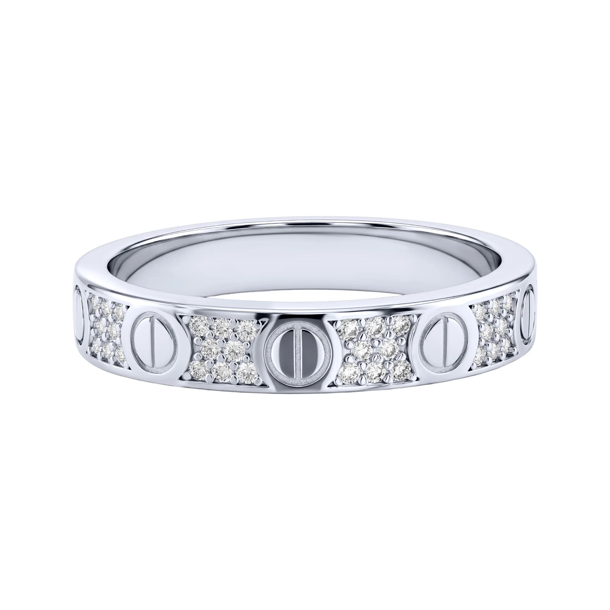 Кольцо из серебра с фианитами - 2289451 - 2