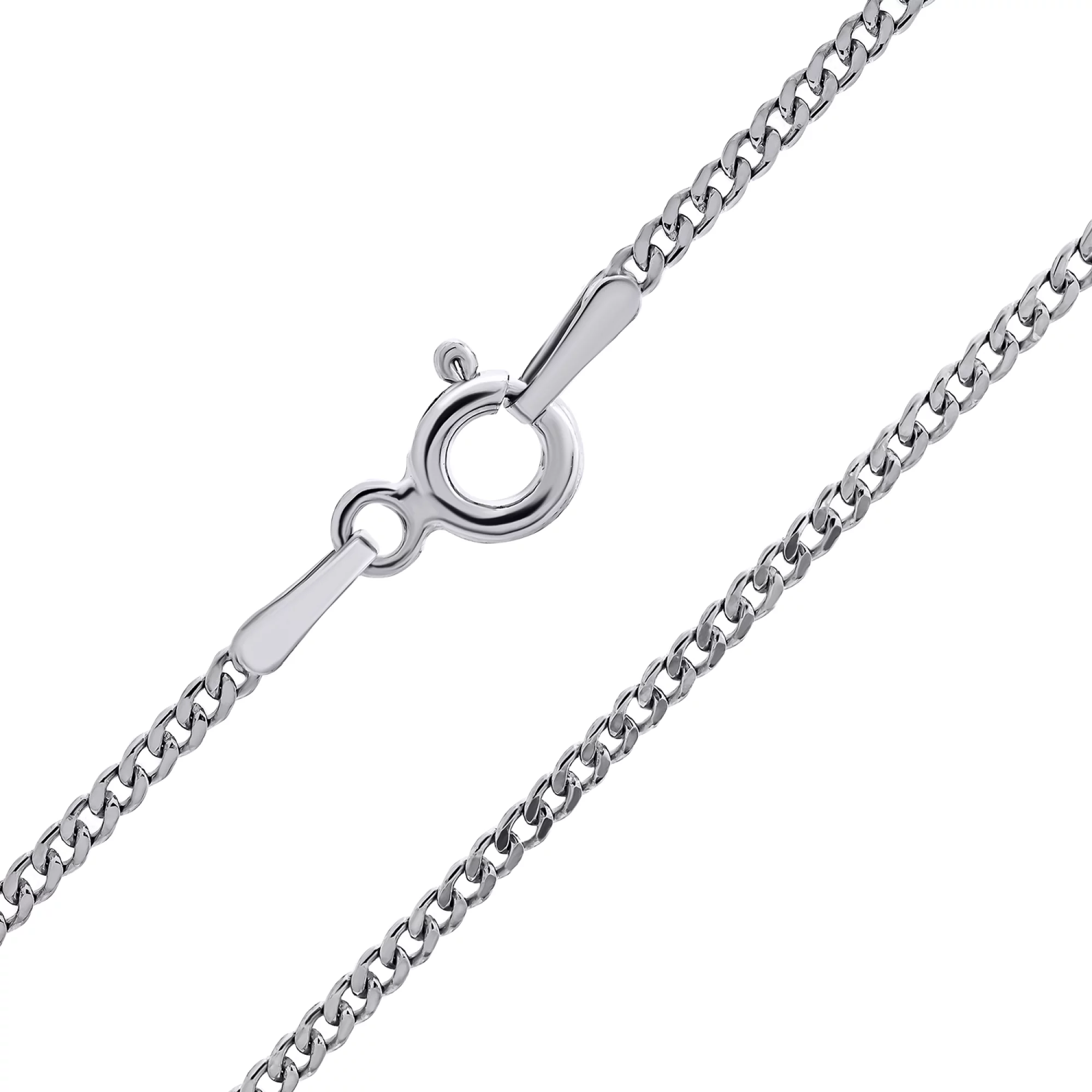 Серебряная цепочка плетение панцирное - 1548243 – изображение 1