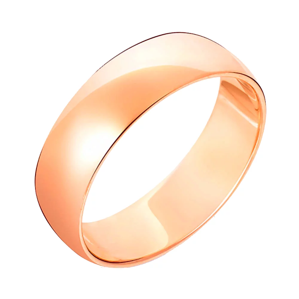 Обручальное кольцо из красного золота Классическое. Артикул 239043: цена, отзывы, фото – купить в интернет-магазине AURUM