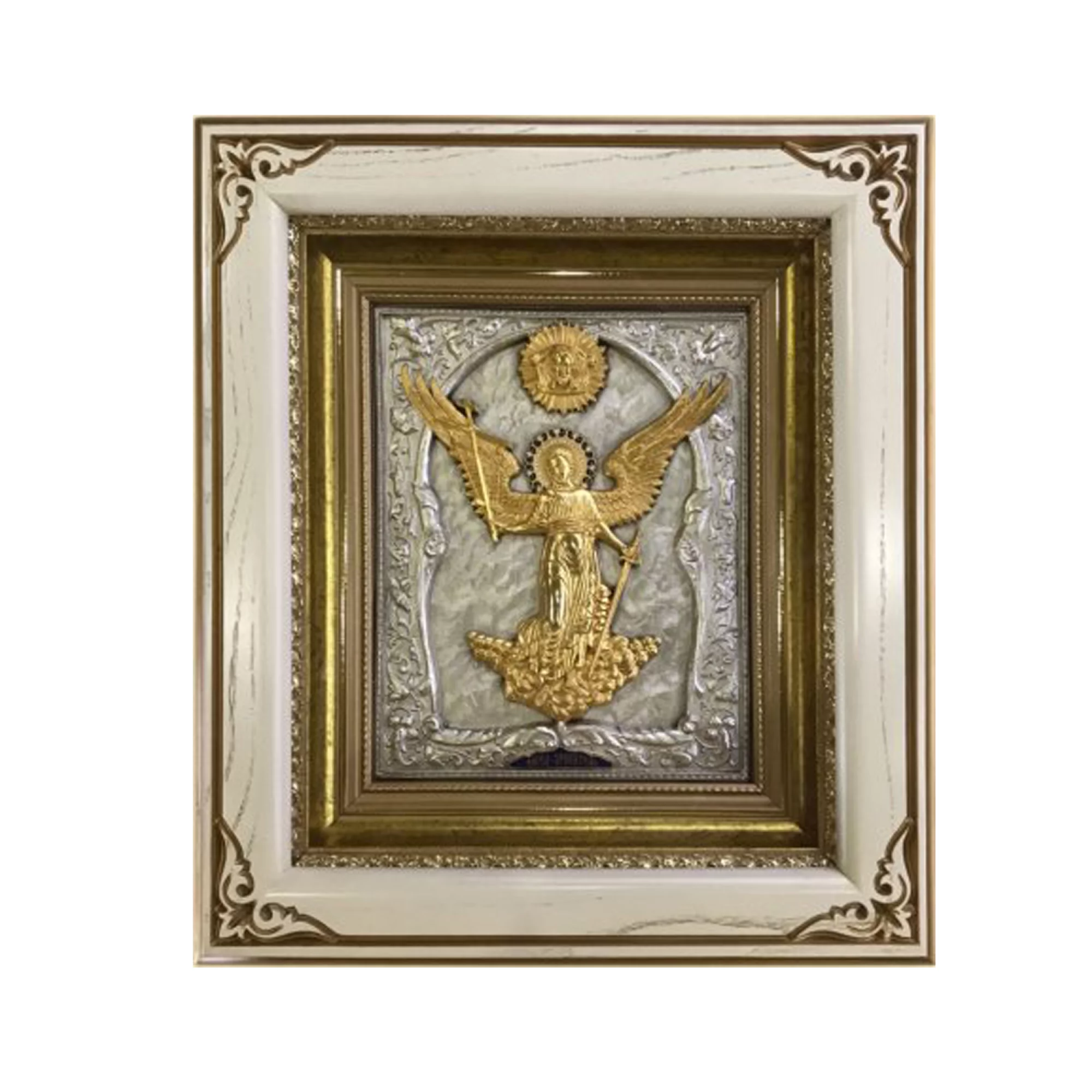 Икона "Ангел Хранитель" серебряная - 1573265 – изображение 1