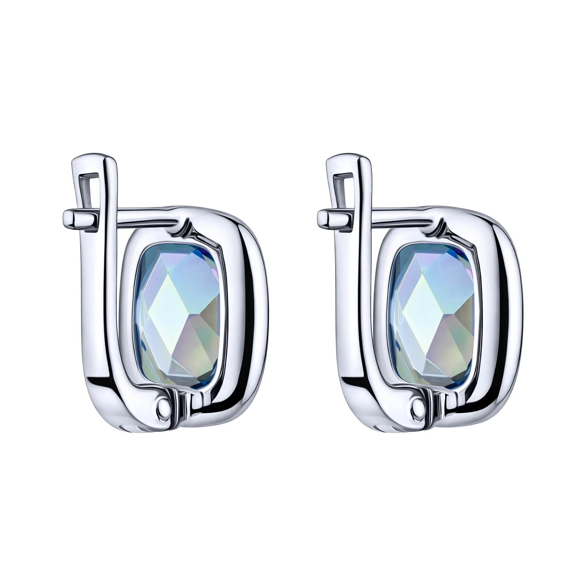 Сережки из серебра с мистик топазом - 2263951 - 2