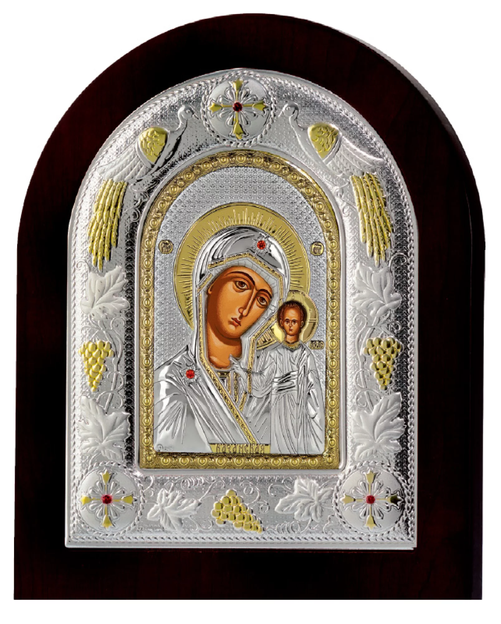 Ікона Божої Матері "Казанська". Розмір 18х22 см - 414356 – зображення 2