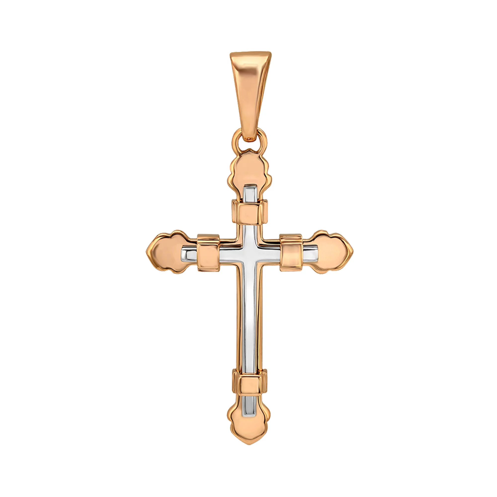 Крестик из красного золота - 1434859 – изображение 1