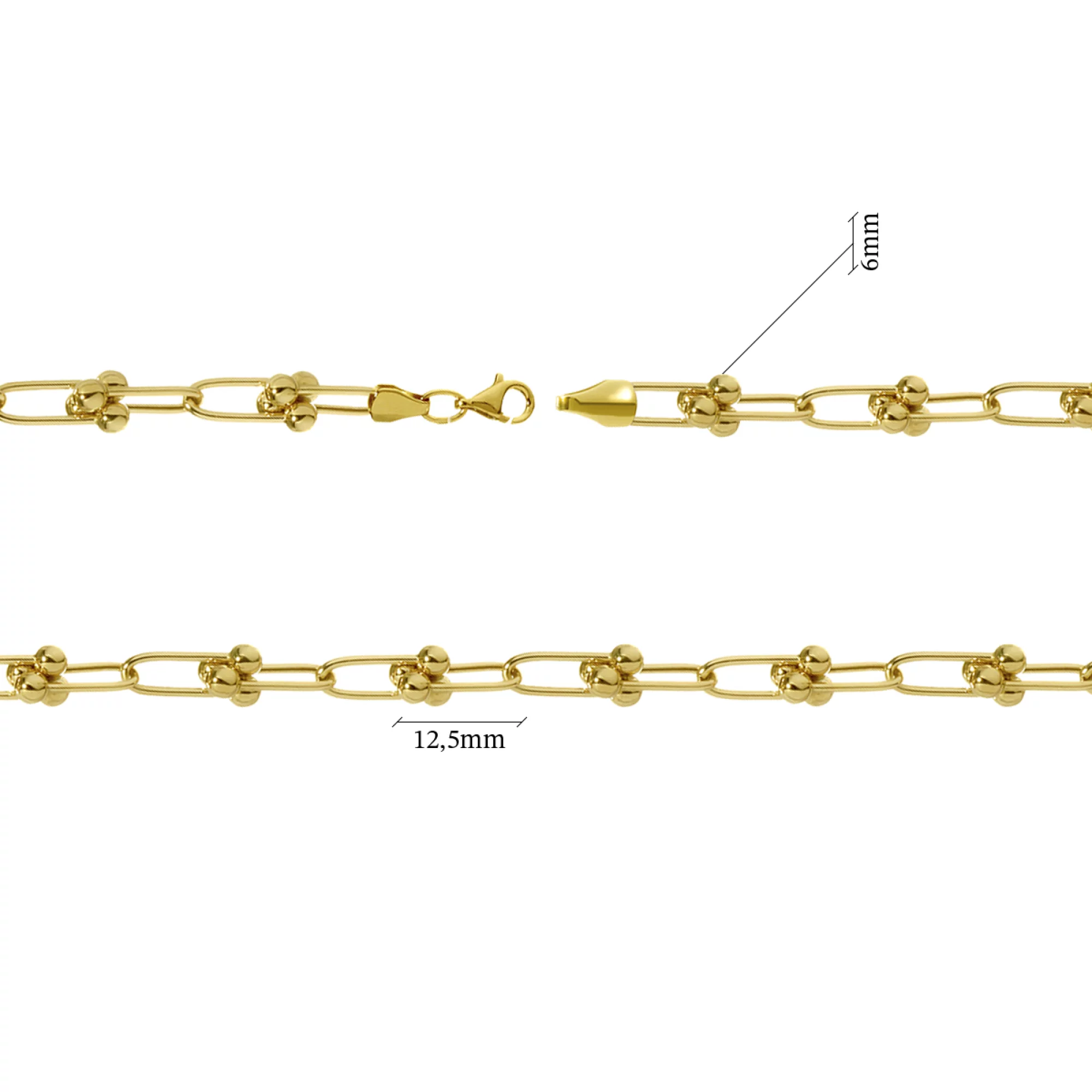 Браслет з лимонного золота якірне плетіння - 1105827 – зображення 2