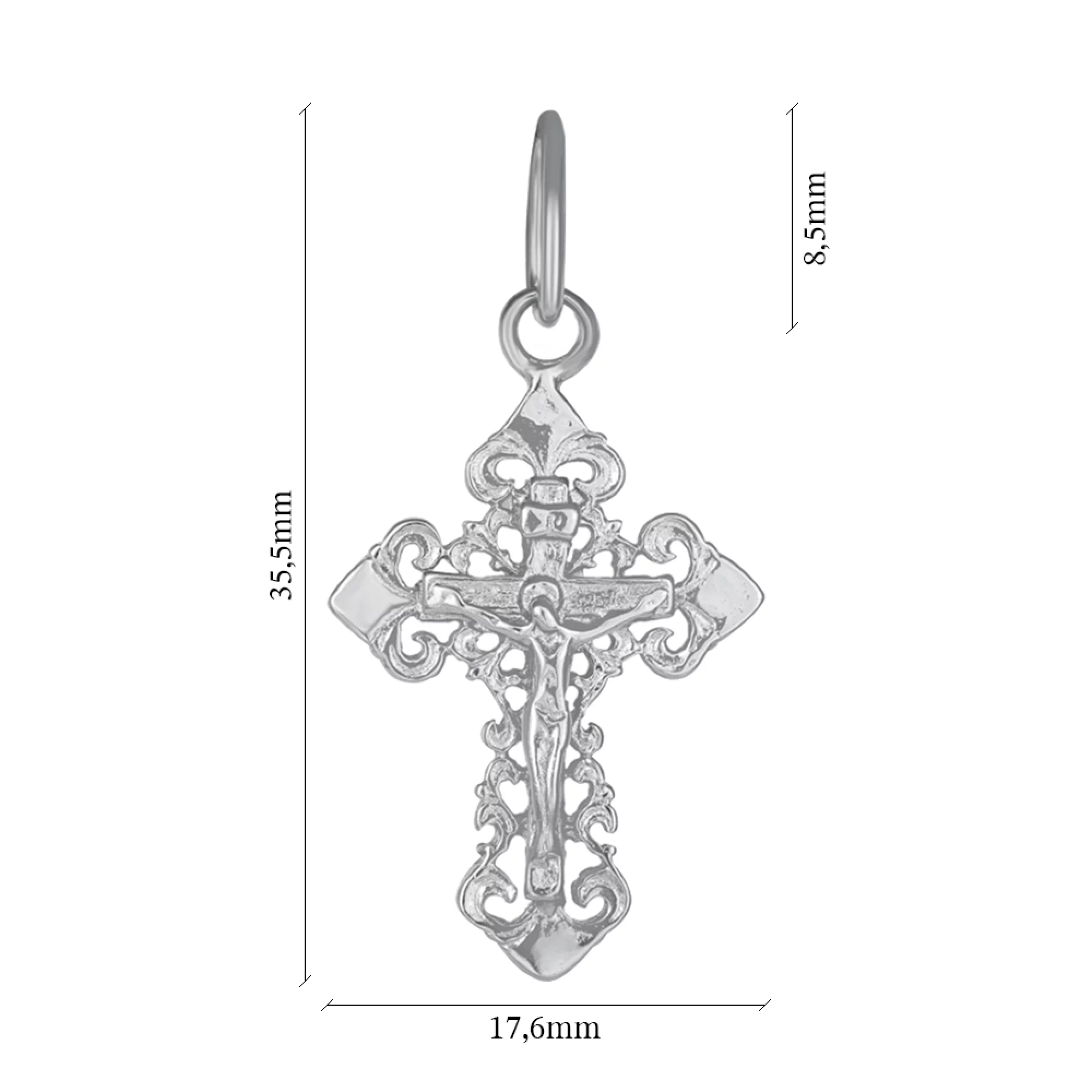 Хрестик зі срібла - 1349873 – зображення 2