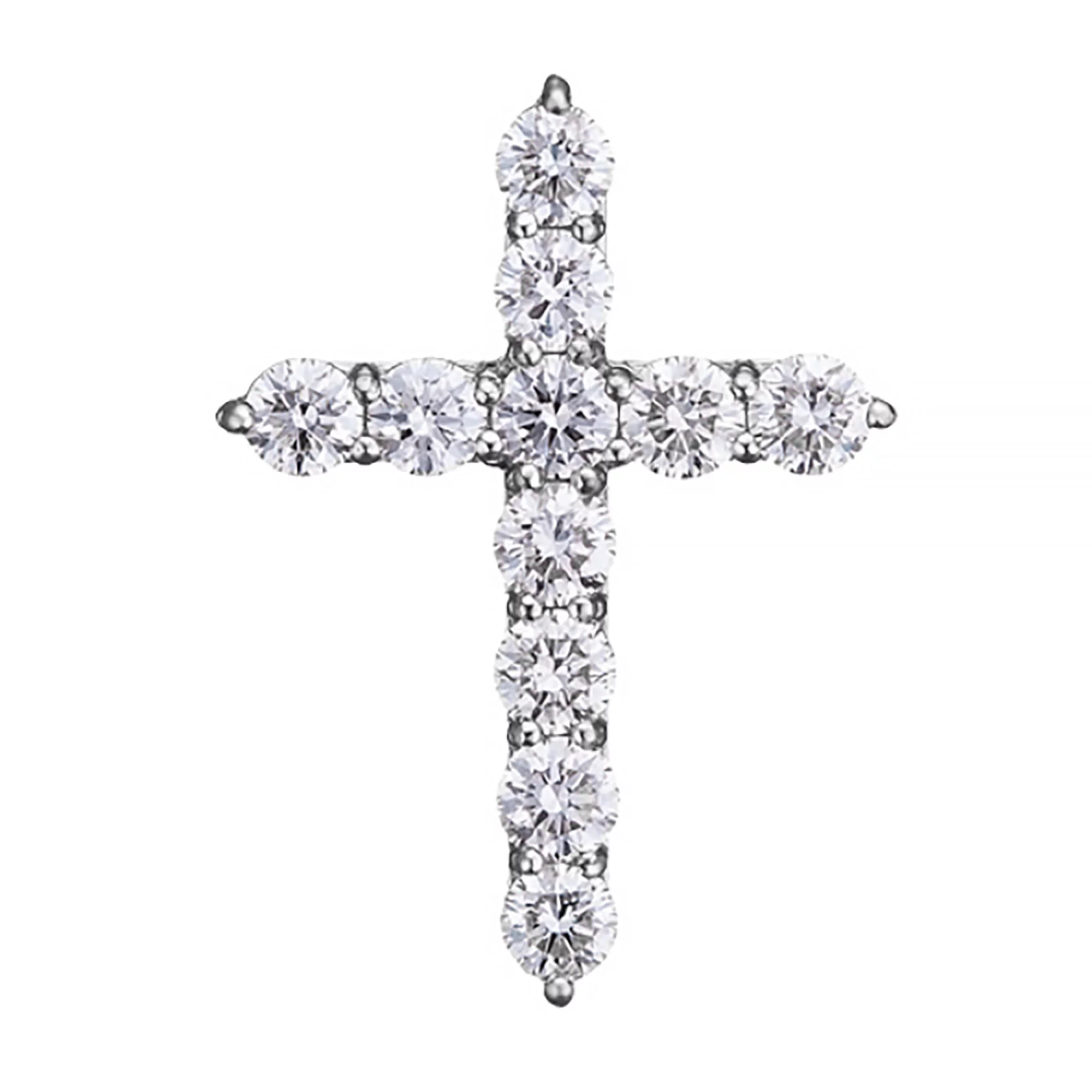 Декоративный крестик с диамантами - 971001 – изображение 1