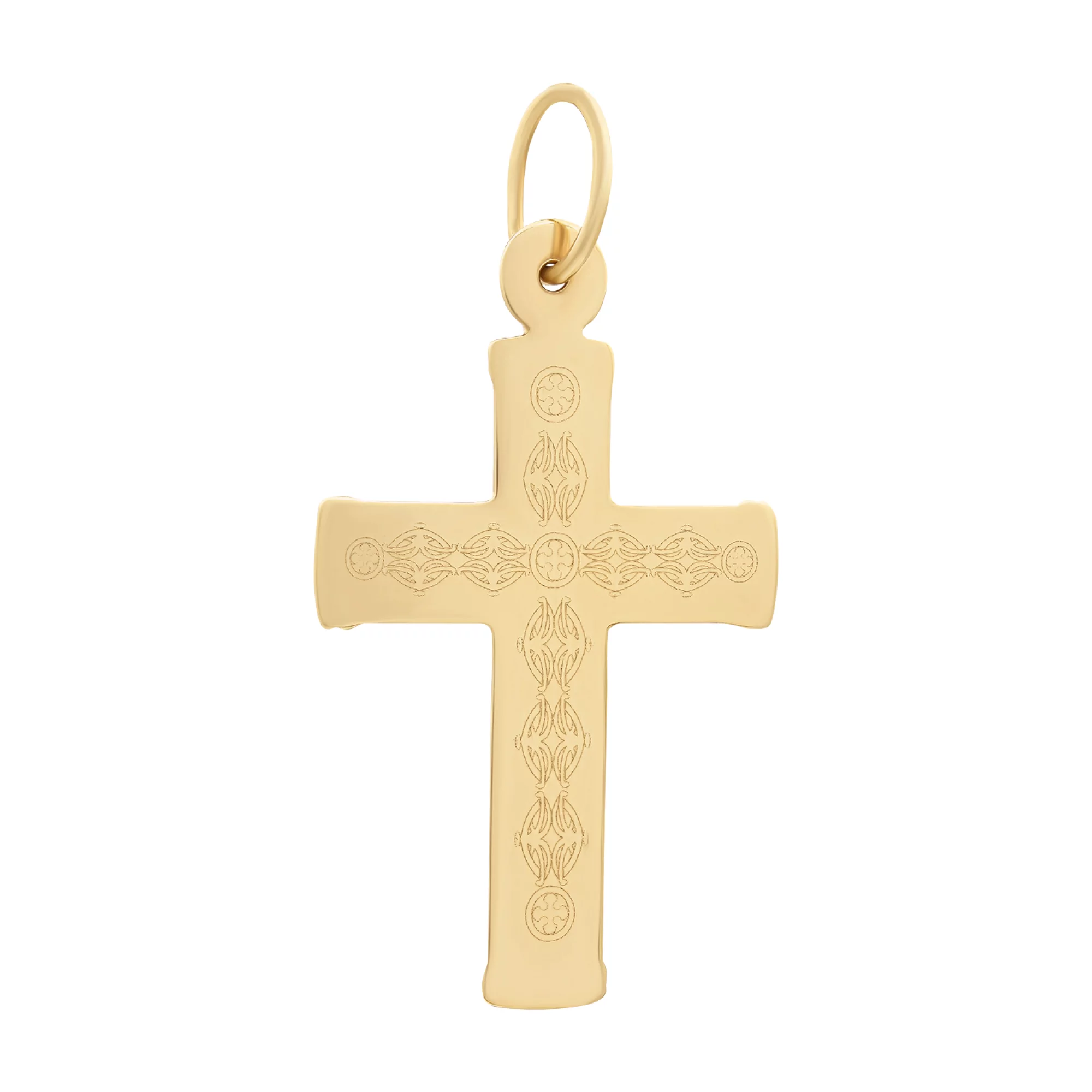 Крестик из красного золота - 813213 – изображение 2
