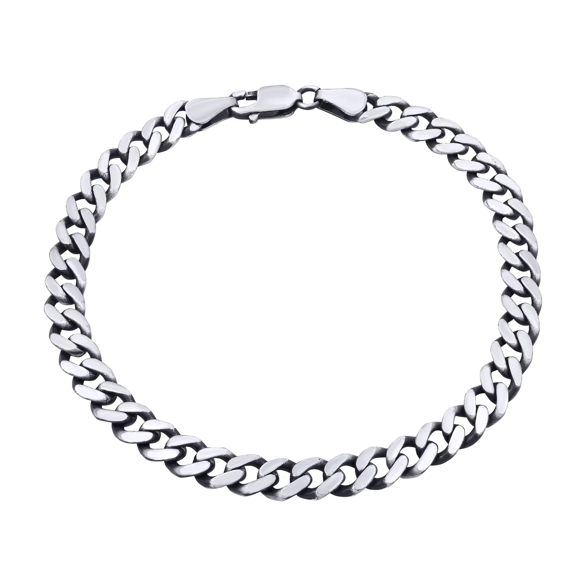 Браслет серебряный мужской Панцирное плетение - 466753 – изображение 1