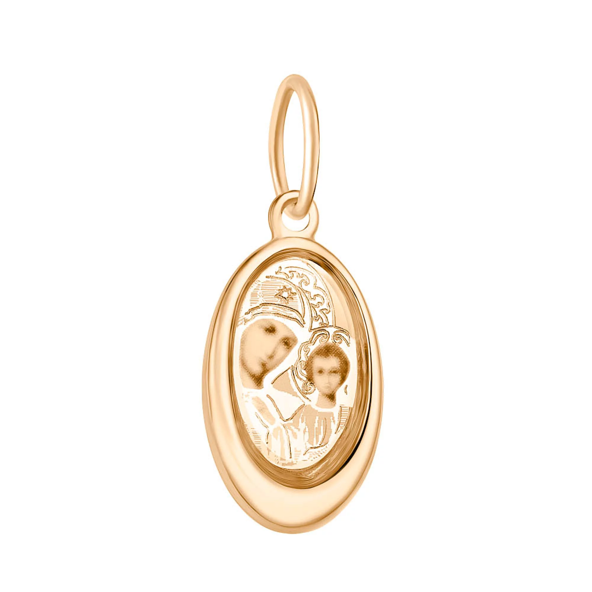 Золота ладанка "Богородиця" - 1590615 – зображення 1