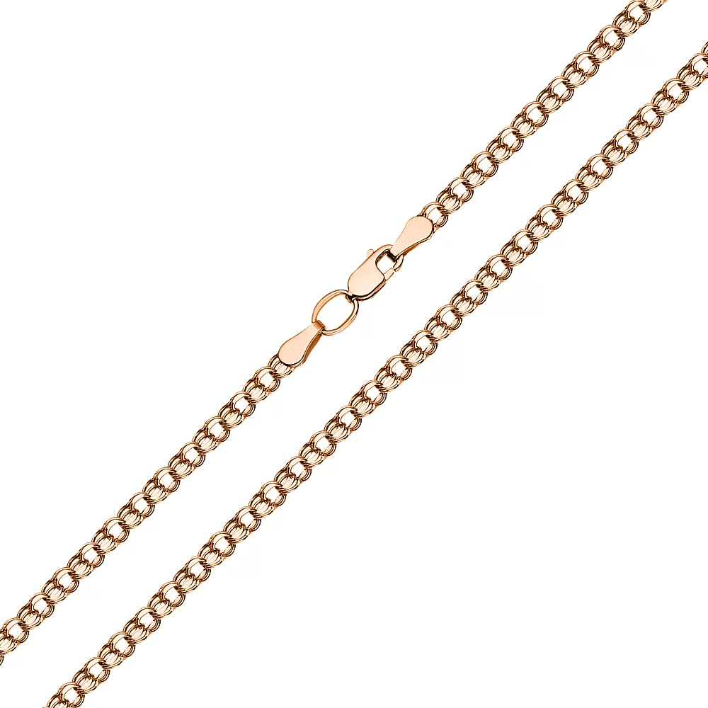 Цепочка из красного золота плетение Бисмарк. Артикул 300303: цена, отзывы, фото – купить в интернет-магазине AURUM