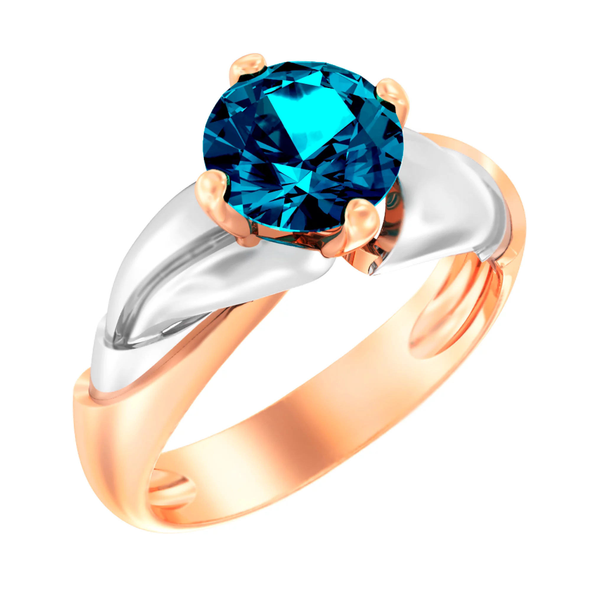 Золотое кольцо с топазом лондон - 1513721 – изображение 1