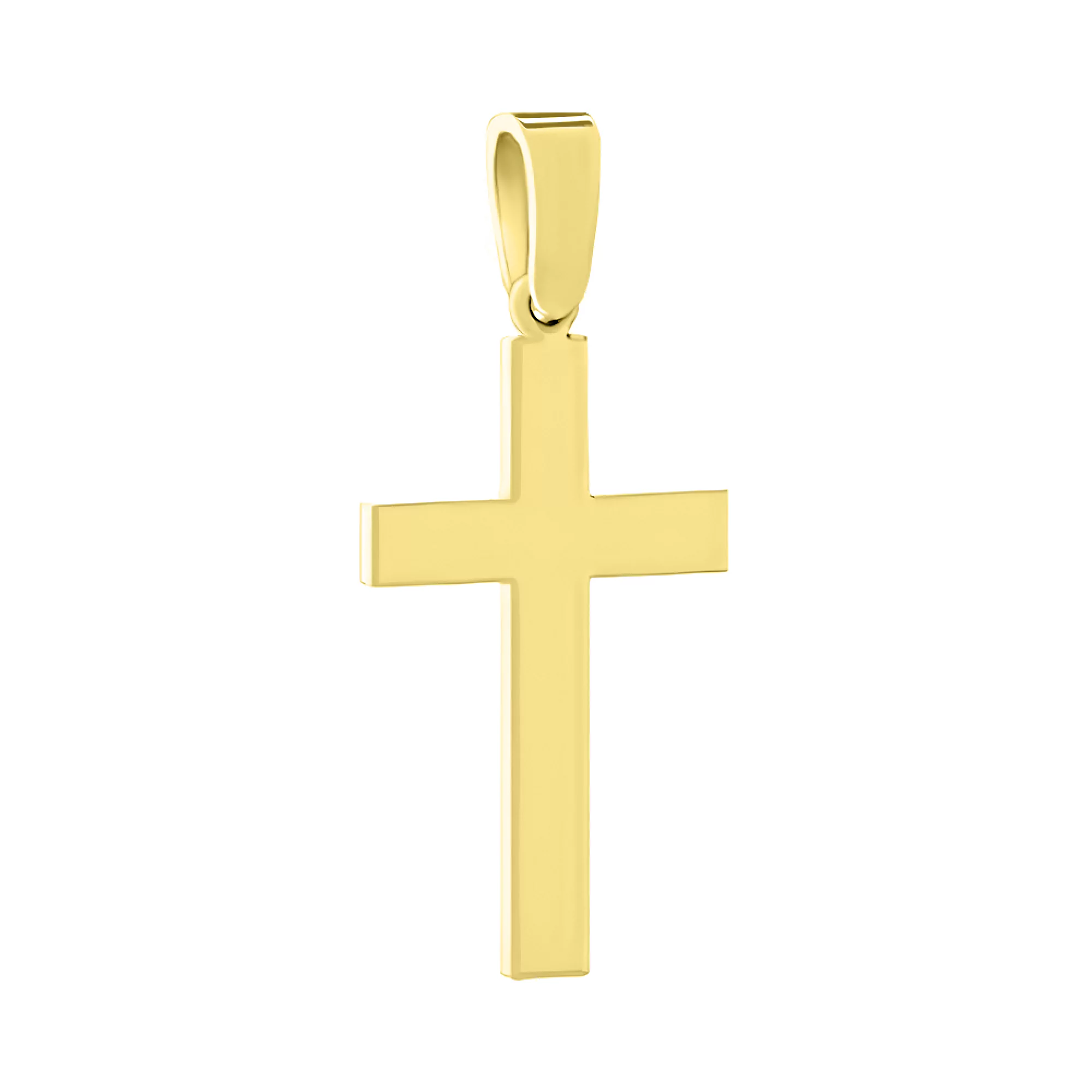 Крестик из лимонного золота - 1521735 – изображение 1