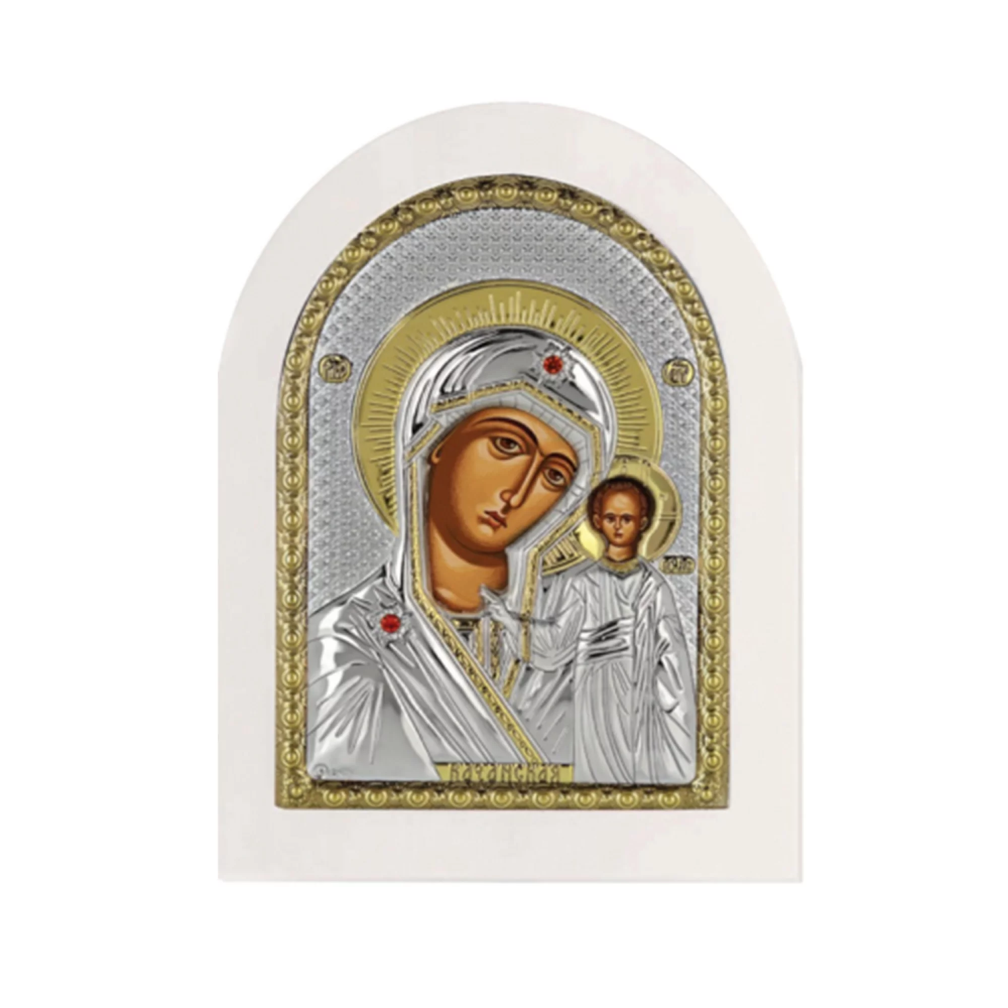 Ікона зі срібла Божа Матір "Казанська" - 1593233 – зображення 1