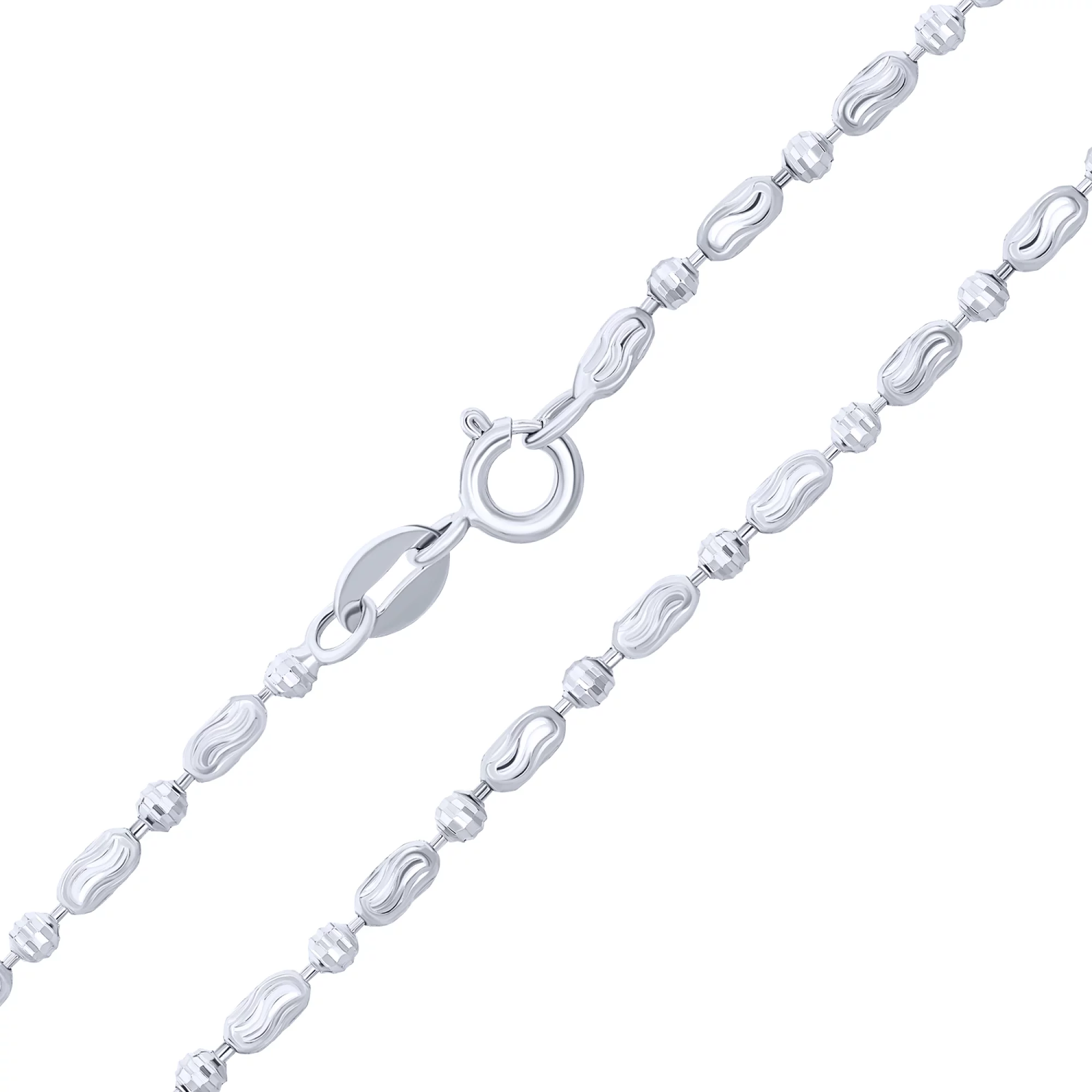 Ланцюжок срібний плетіння фантазійний гольф - 1612967 – зображення 1