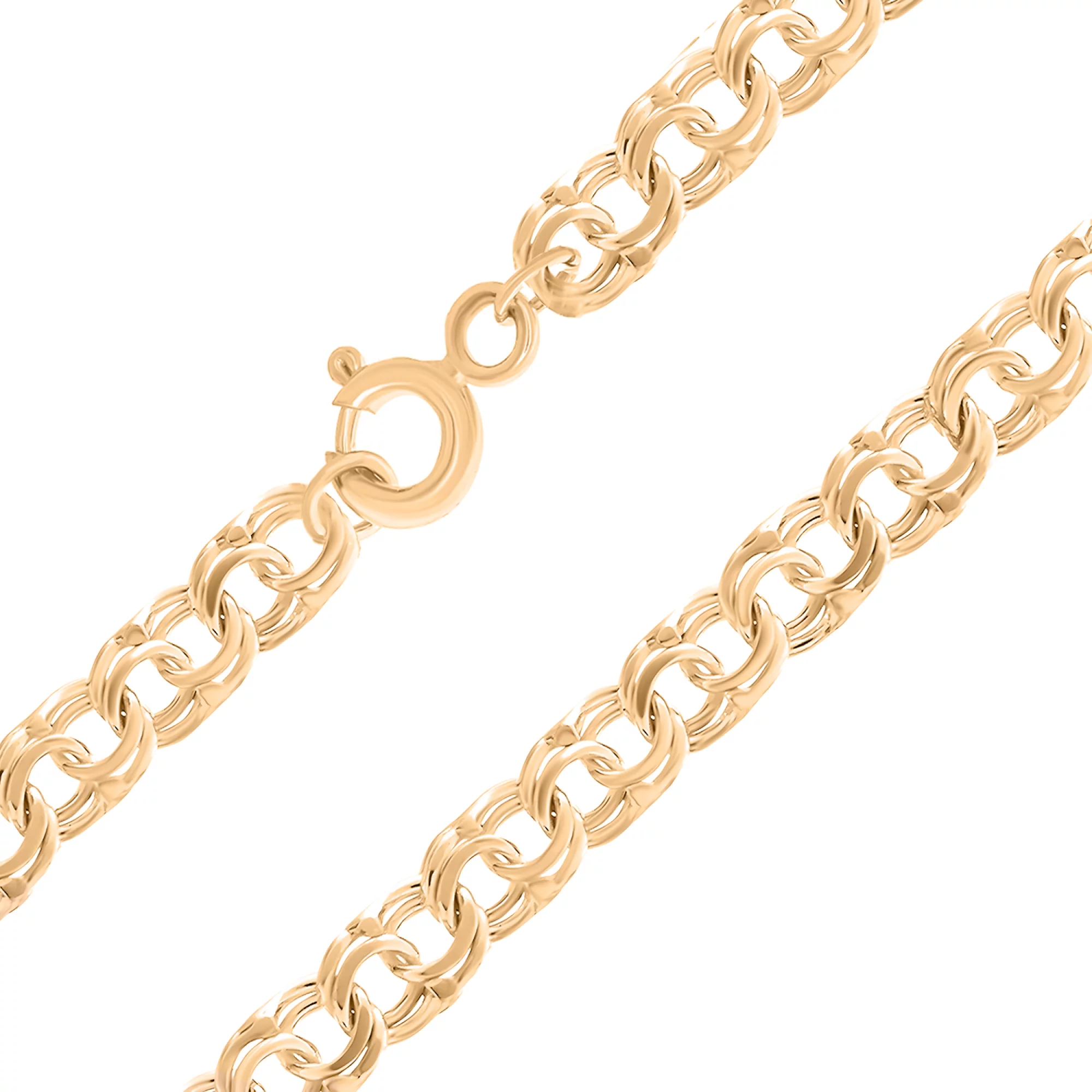 Золотий ланцюжок у плетінні бісмарк - 1597579 – зображення 1