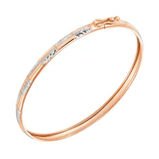 Браслет жесткий из комбинированного золота - 960414