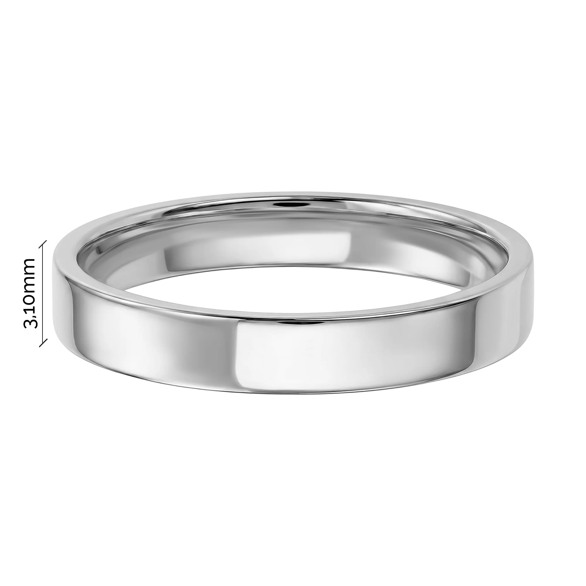 Обручальное кольцо из белого золота  - 2229355 - 3