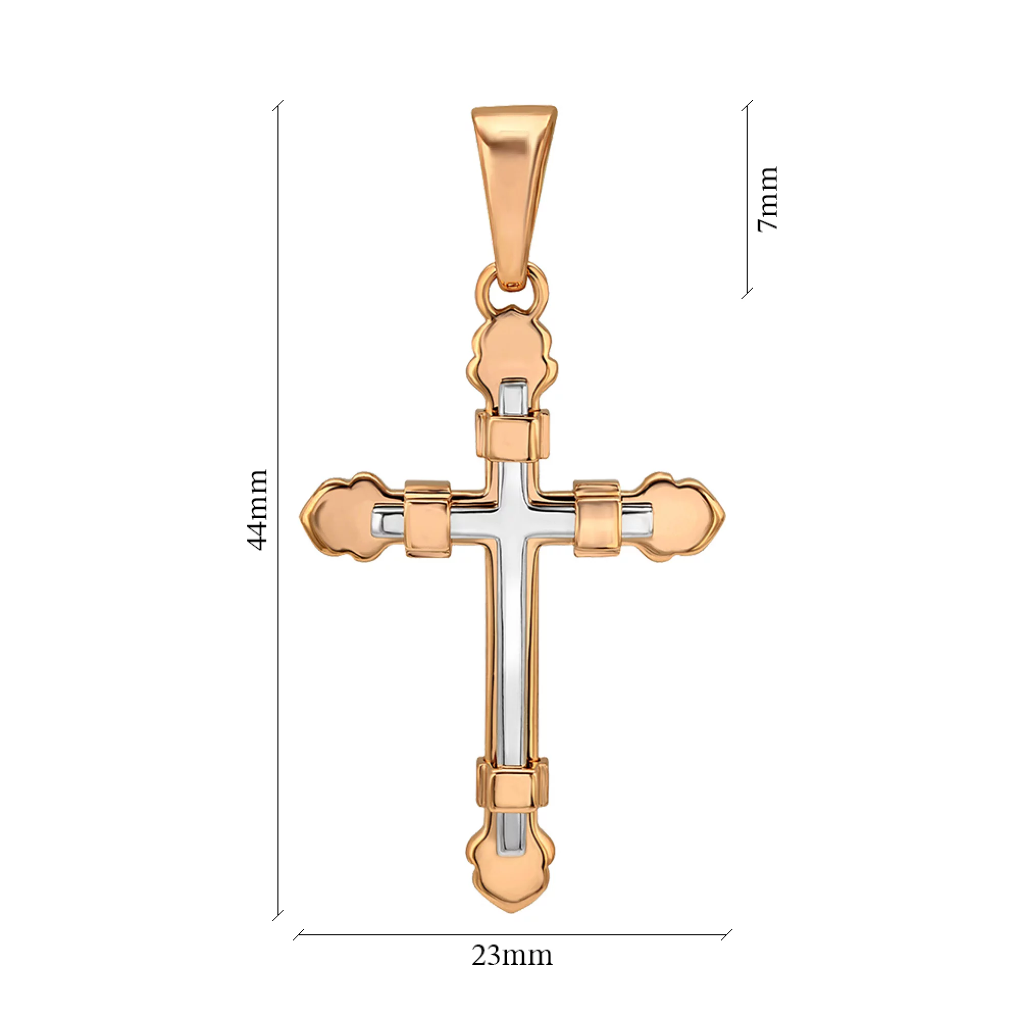 Крестик из красного золота - 1434859 – изображение 2